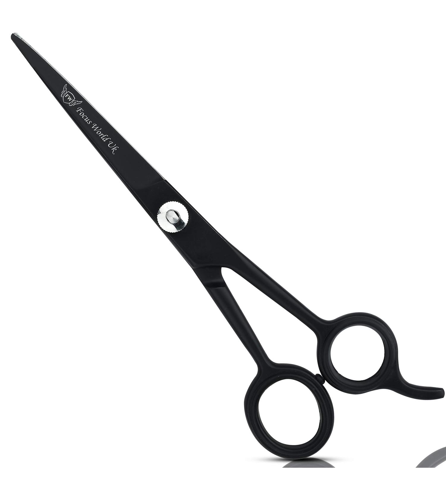 Focus World Uk FocusWorld Professional Hairdressing Scissors 6.5 Inch Black 1 count 1 Count (Pack of 1) Black - Buy Online on GoSupps.com