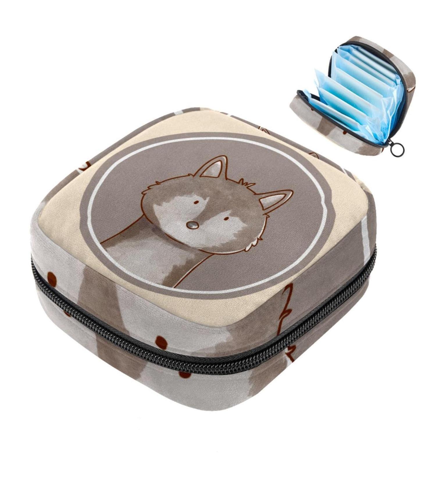 Shop Women s Binding Storage Bags - Hand-Drawn Forest Animals Portable Menstrual Inserts & More | Perfect for School & Office - Buy Online on GoSupps.com