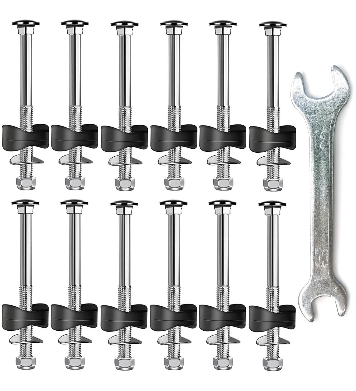 POROHOM 12 PCS Trampoline Replacement Screws - Anti-Loose Bolts and Nuts for Stability - Buy Online on GoSupps.com