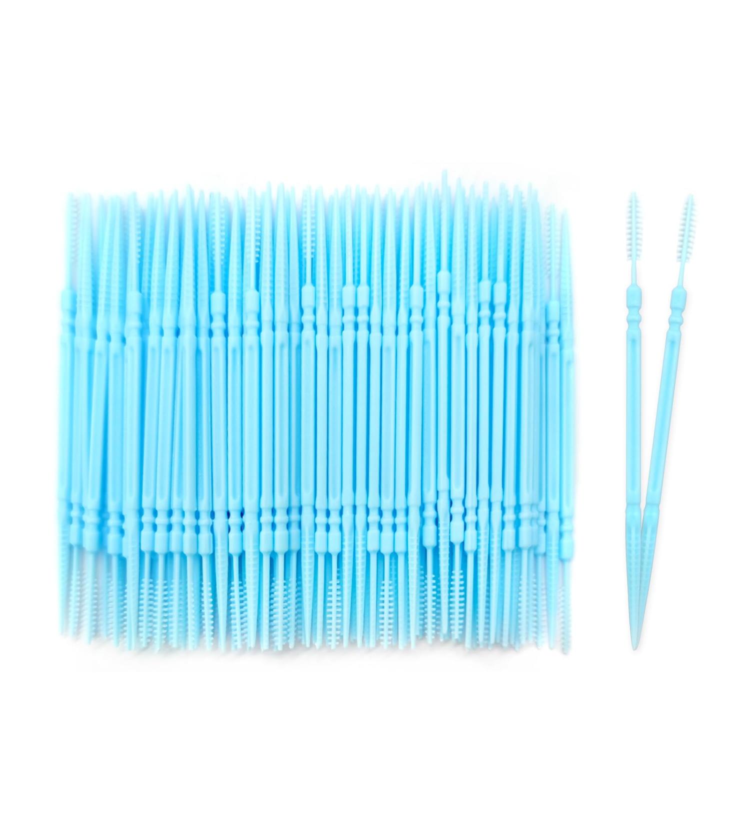 Medsuo 100PCs Blue Plastic Dental Picks - Soft Interdental Brushes & Flossing Tools for Portable Oral Care - Buy Online on GoSupps.com