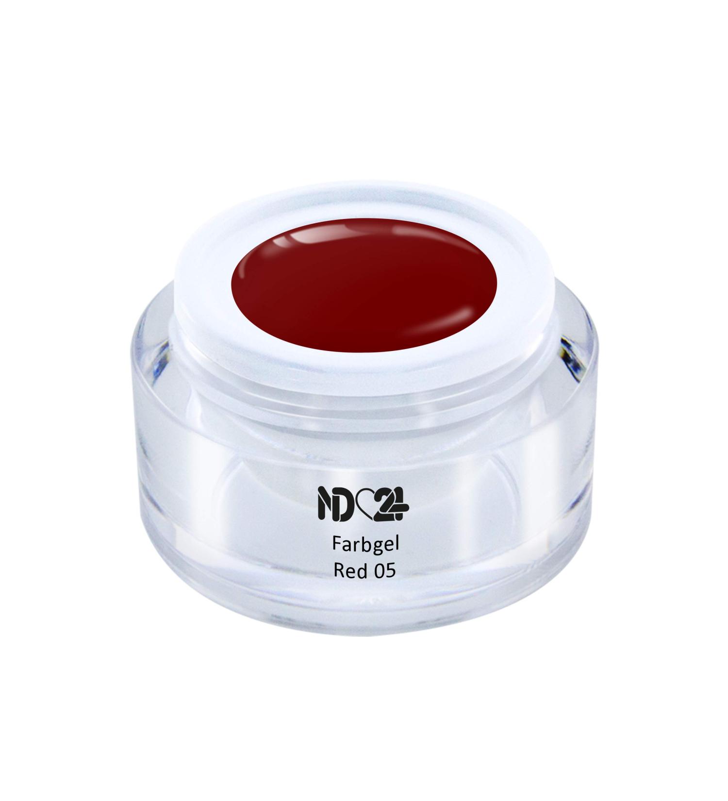 UV LED Color Gel - Gel Red 05 - Studio Quality - Made in Germany - 5ml - International Shipping Available - Buy Online on GoSupps.com