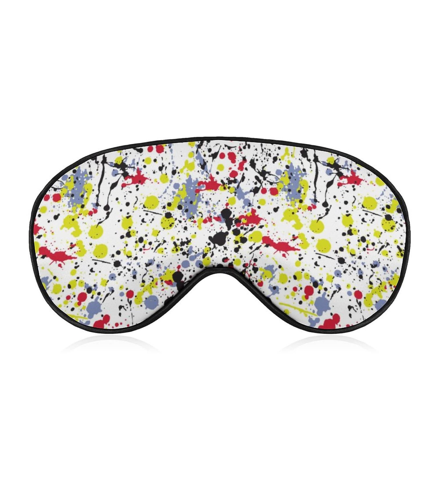 Adjustable Paint Stains & Splashes Sleep Mask for Women | Comfortable Eye Shades with Elastic Strap - Buy Online on GoSupps.com