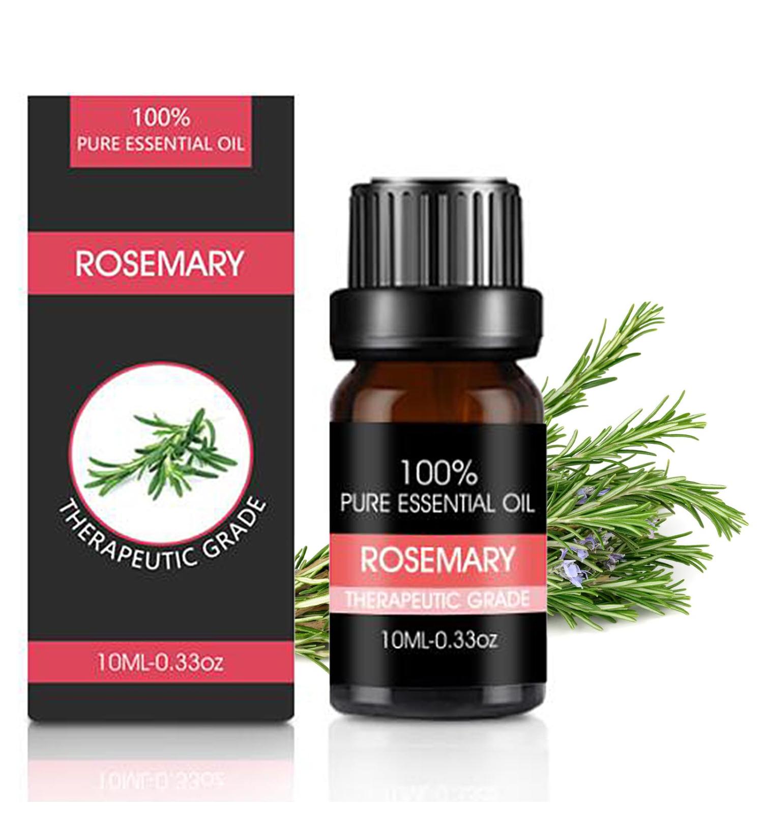 Rosemary Essential Oil 10ml - Natural Aromatic Diffuser for Aromatherapy & Massage - Perfect Christmas Gift - Buy Online on GoSupps.com