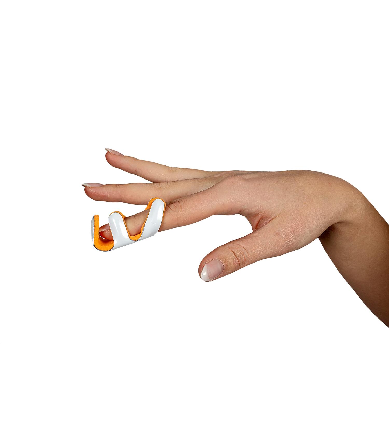 Aluminum Padded Finger Splint Immobilizer for Acute Injury & Knuckle Fracture - Small Size International Shipping Available - Buy Online on GoSupps.com