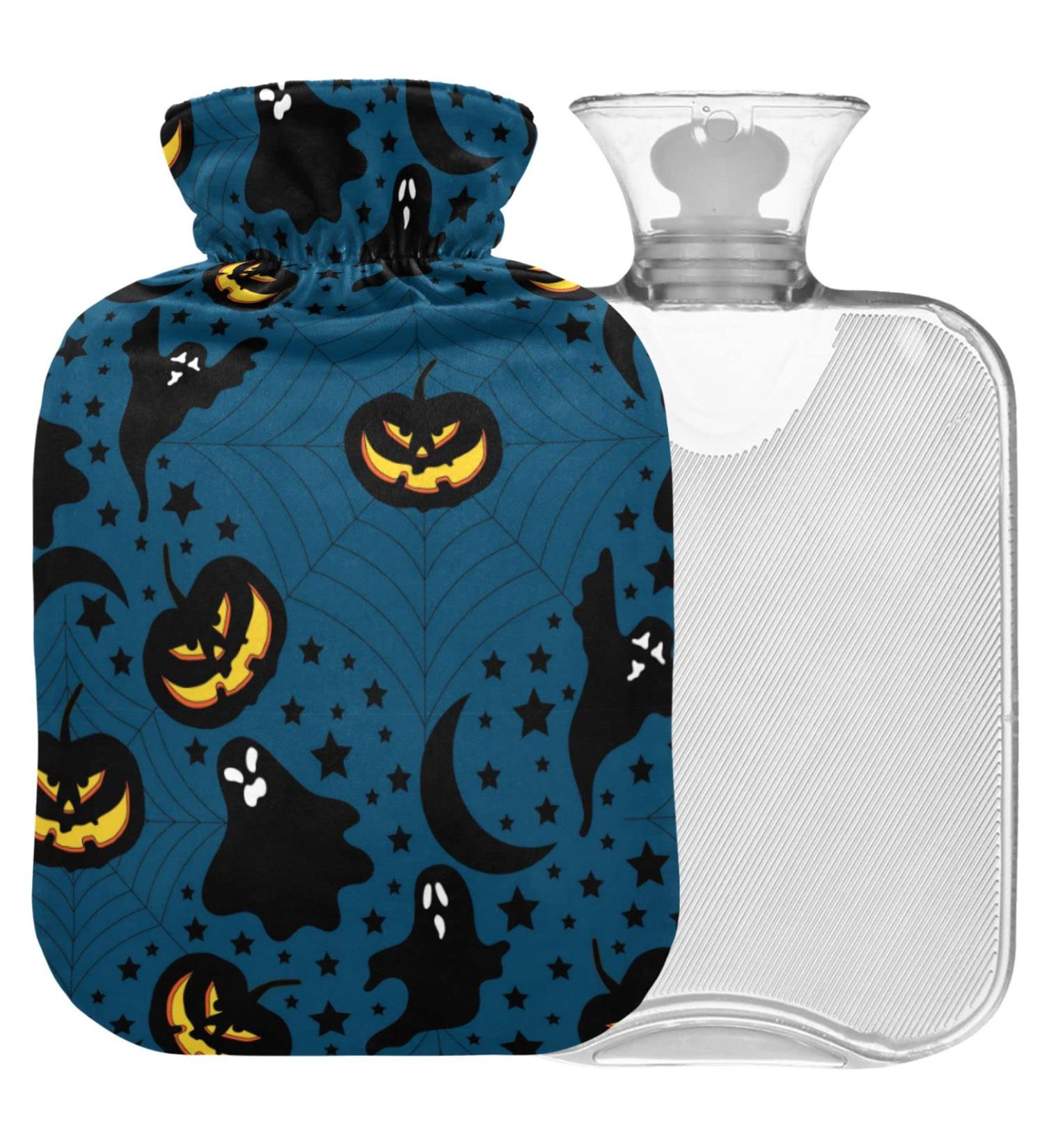 Buy Naanle Halloween Pumpkin Spirit Heat Bottle - 1L Hot Water Bottle for Pain Relief & Warmth | Ideal for Bed & Hand/Foot Therapy | International Shipping Available - Buy Online on GoSupps.com