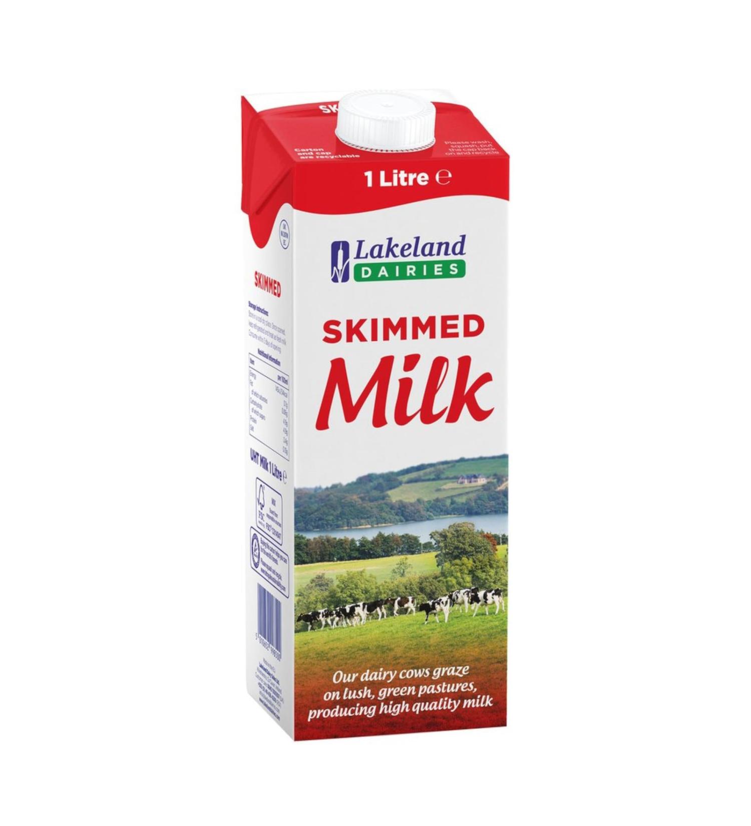 Lakeland Dairies Long Life Skimmed Milk 12x1ltr