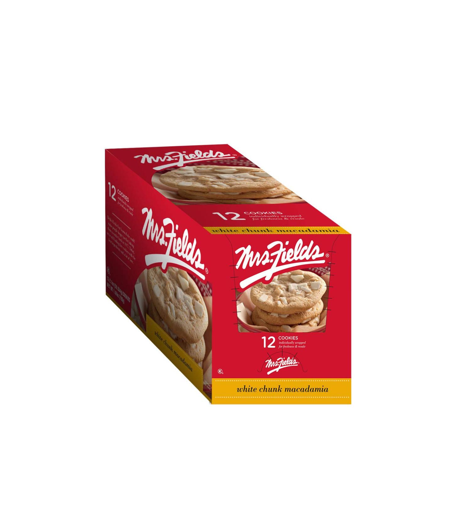 Mrs. Fields Cookies White Chunk Macadamia, 12 Count