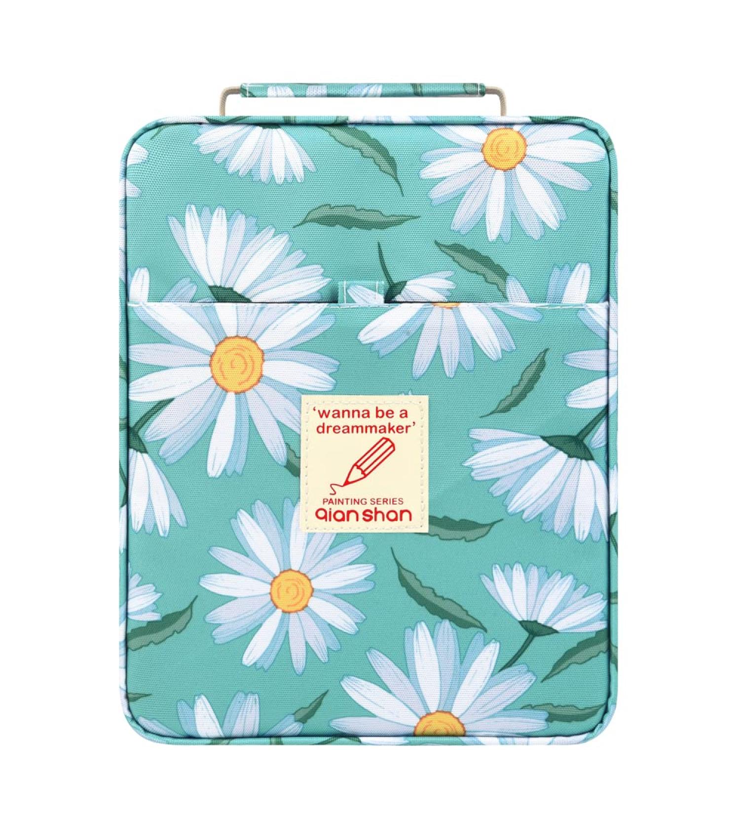 qianshan Pencil Case Holder Slot -Â Holds 202 Colored Pencils or 136 Gel Pens with Zipper Closure - Large Capacity Polyester Pen Organizer for Watercolor Pens or Markers - Perfect for Artist Daisy daisy202 - Buy Online on GoSupps.com