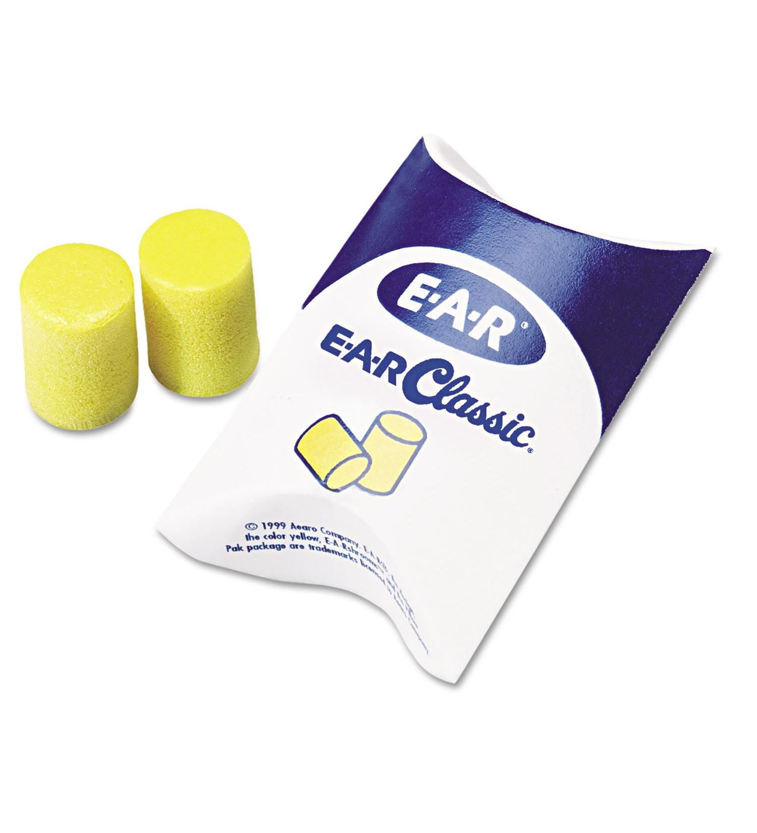 Buy 3M 3101001 Ear Classic Earplugs - Uncorded PVC Foam Yellow 200 Pairs - Best Ear Protection for Noise Reduction - Fast International Shipping - Buy Online on GoSupps.com