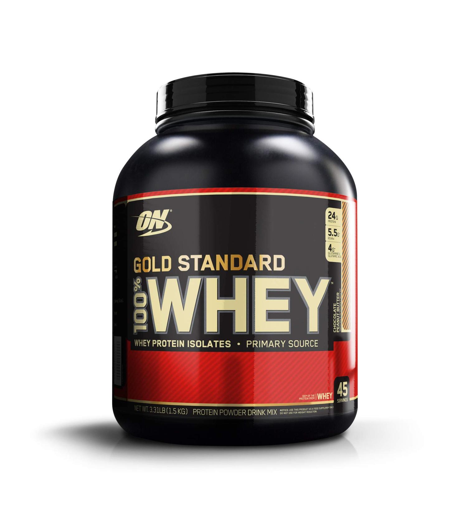 Optimum Nutrition Gold Standard 100% Whey Protein Powder - Chocolate Peanut Butter - 3.3 lb - Buy Online on GoSupps.com