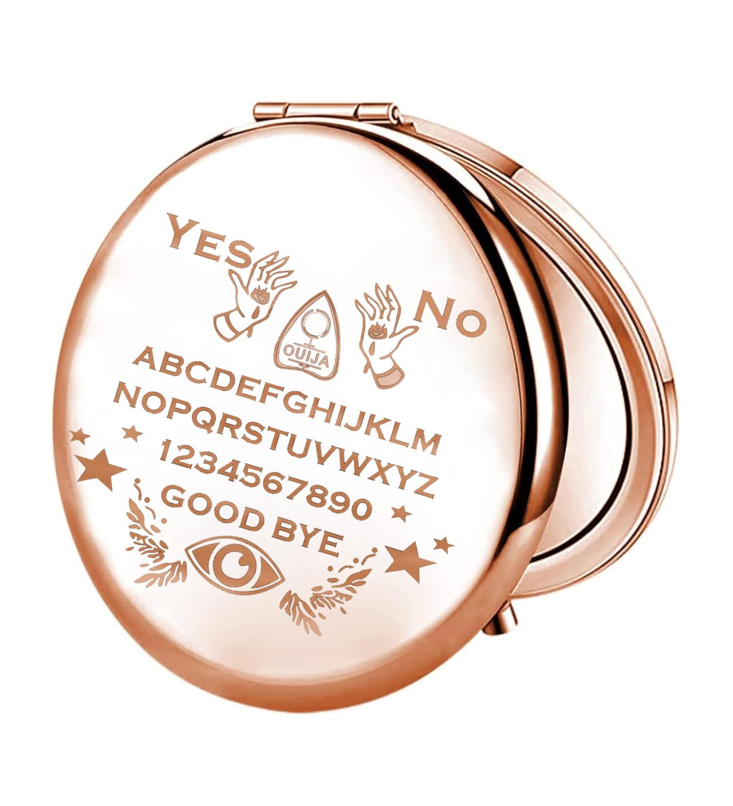 FEELMEM Ouija Mirror- Spirit Board Art Compact Makeup Mirror - Buy Online on GoSupps.com