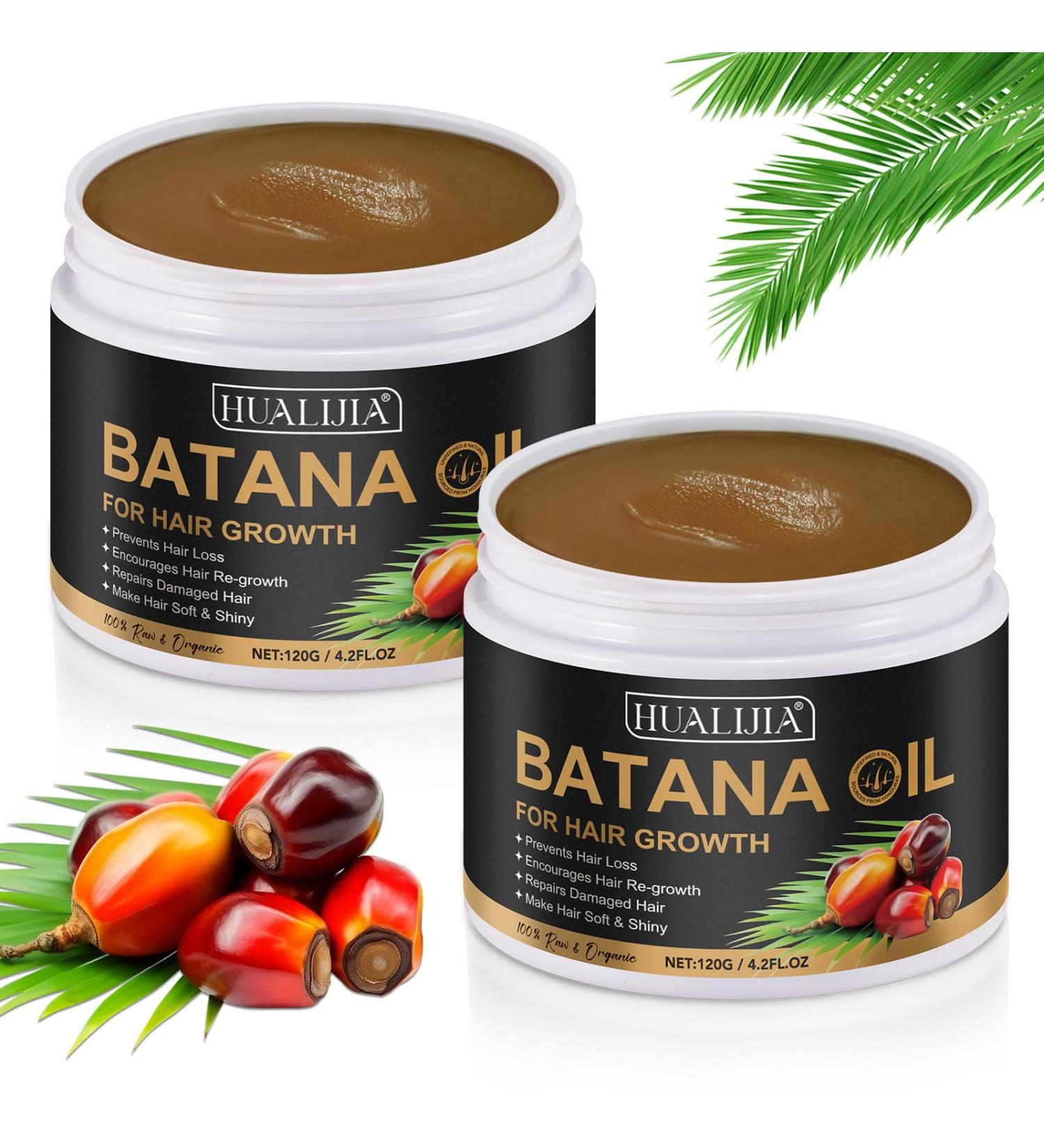 Huile de Batana 100% pure du Honduras - Stimule la pousse r duit la chute et densifie les cheveux - Pour hommes et femmes - 8 oz 120 g (Lot de 2) - Buy Online on GoSupps.com