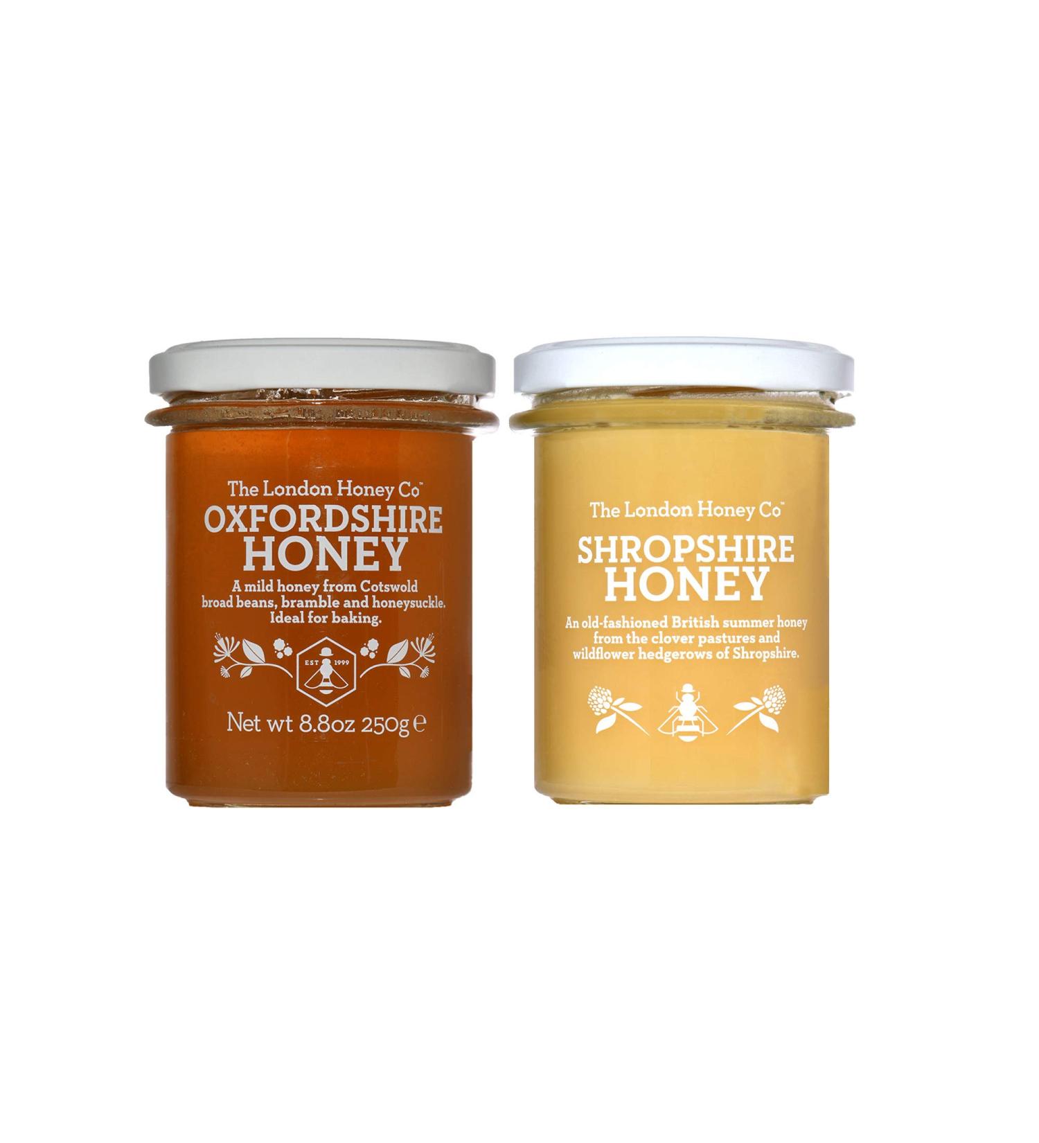 Blossom Honey Duo Gift Set: Shropshire Creamed & Oxfordshire Summer - Buy Online on GoSupps.com
