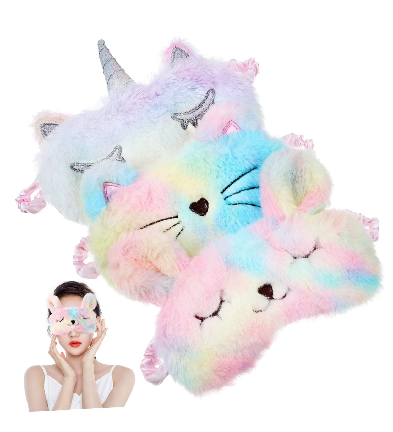 FOMIYES 12 Pcs Unicorn Blindfold Eye Masks for Kids - Soft & Wear-Resistant Sleeping Eye Shades | Cartoon Polyester Sleep Eye Patches - Buy Online on GoSupps.com