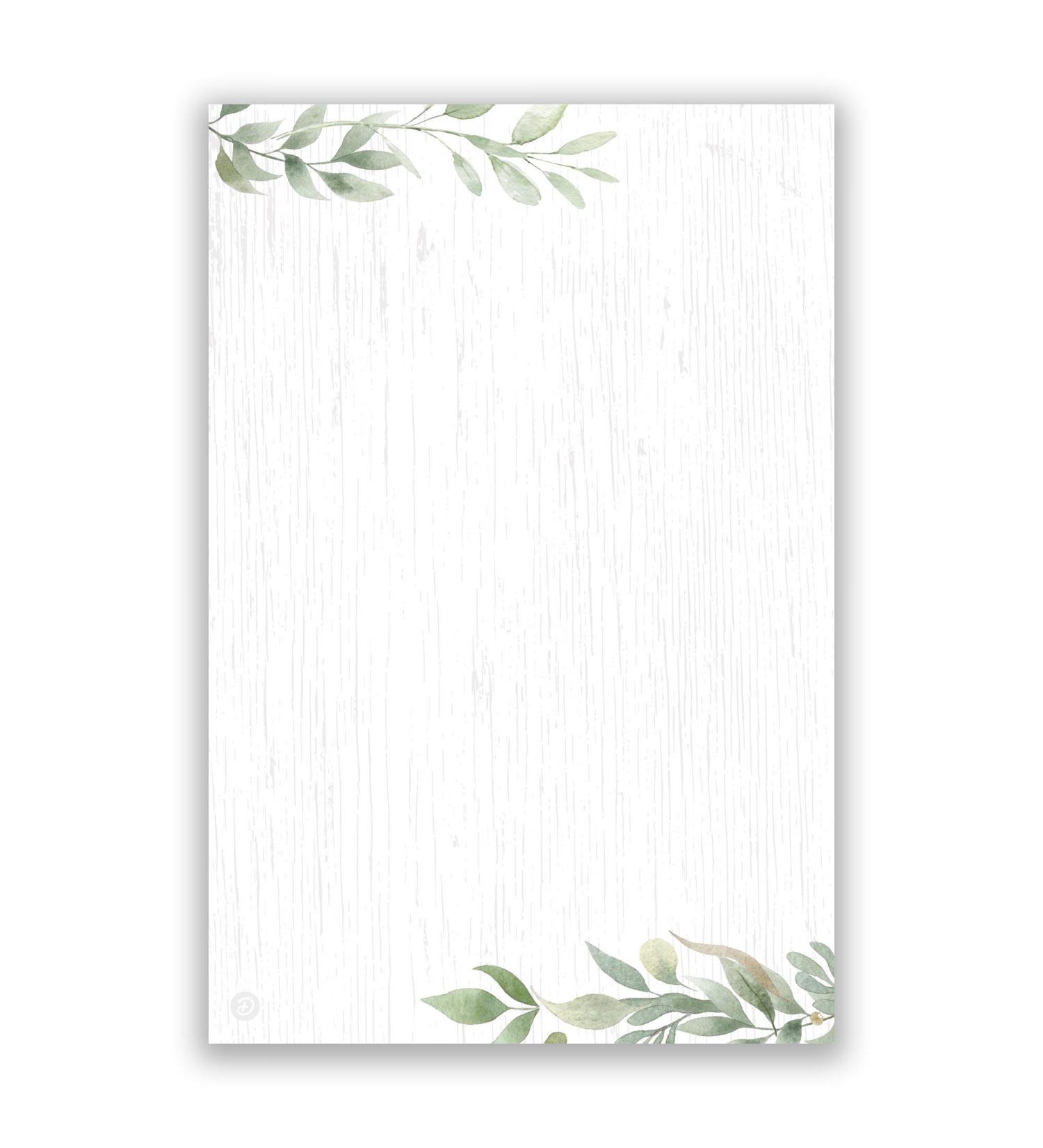 Farmhouse Greenery Notepad - 4x6 in. | Stylish Eco-Friendly Stationery for Home & Office - Buy Online on GoSupps.com