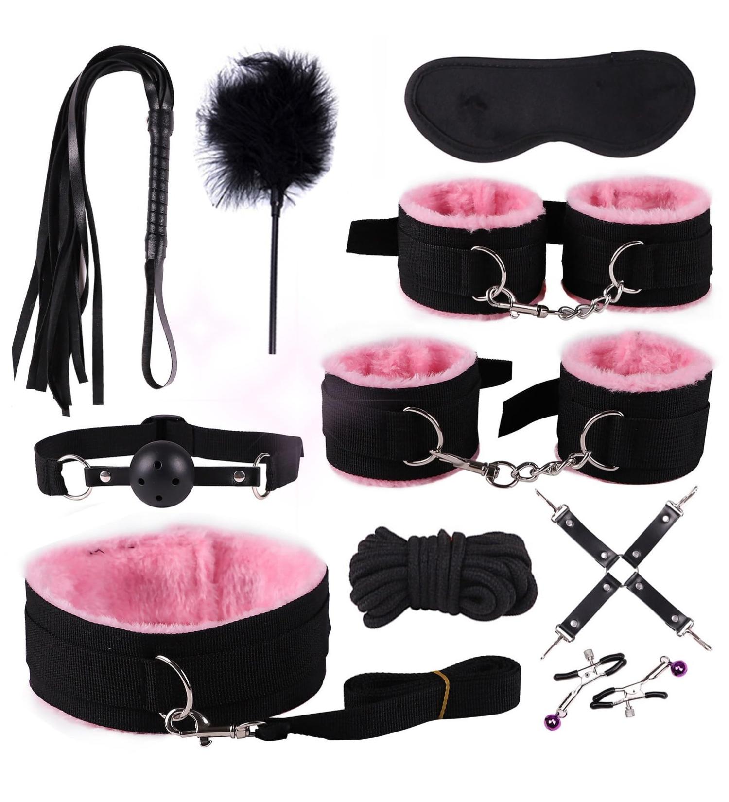 Kit de 10 pi ces de fitness en nylon rose entra nement l ger - Buy Online on GoSupps.com