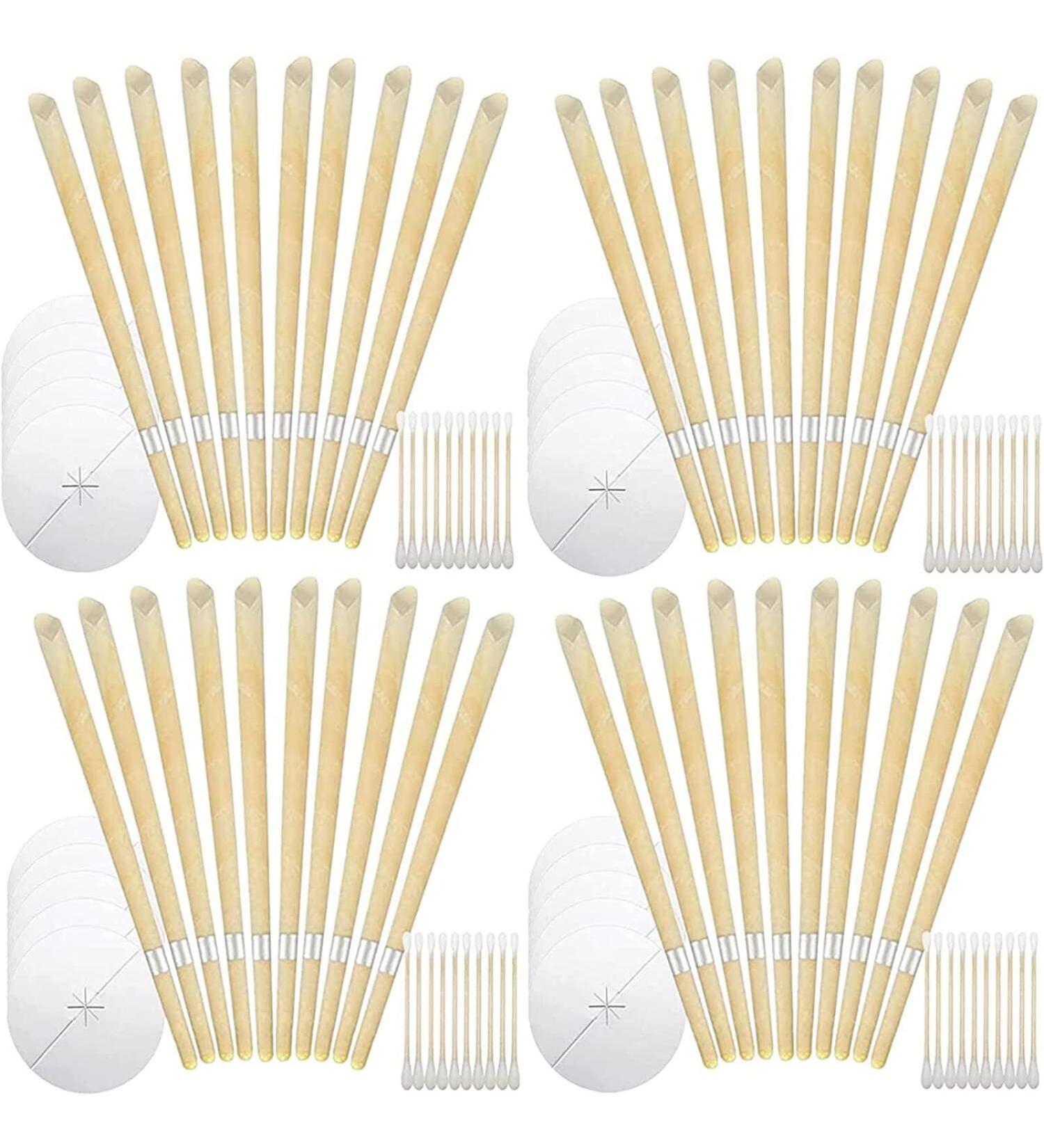 40 Piece Beeswax Ear Candles Kit for Natural Wax Removal | Ear Candling Candles for Cleaning & Earwax Removal in Adults - Buy Online on GoSupps.com