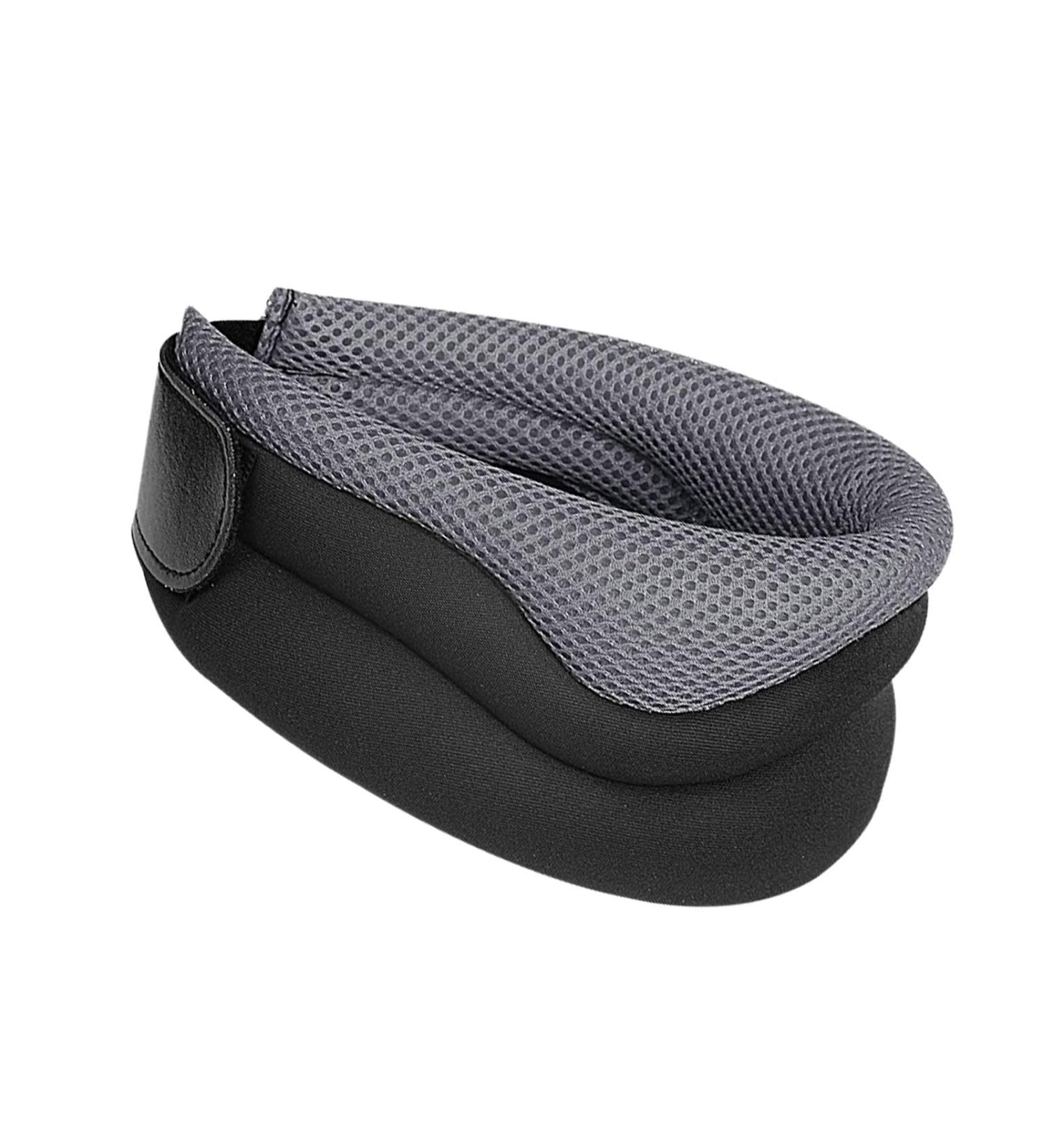 Fulenyi Adjustable Sponge Neck Support Collar | Neck Relief Wrap for Men & Women | Stabilizes Spine - Gray - Buy Online on GoSupps.com