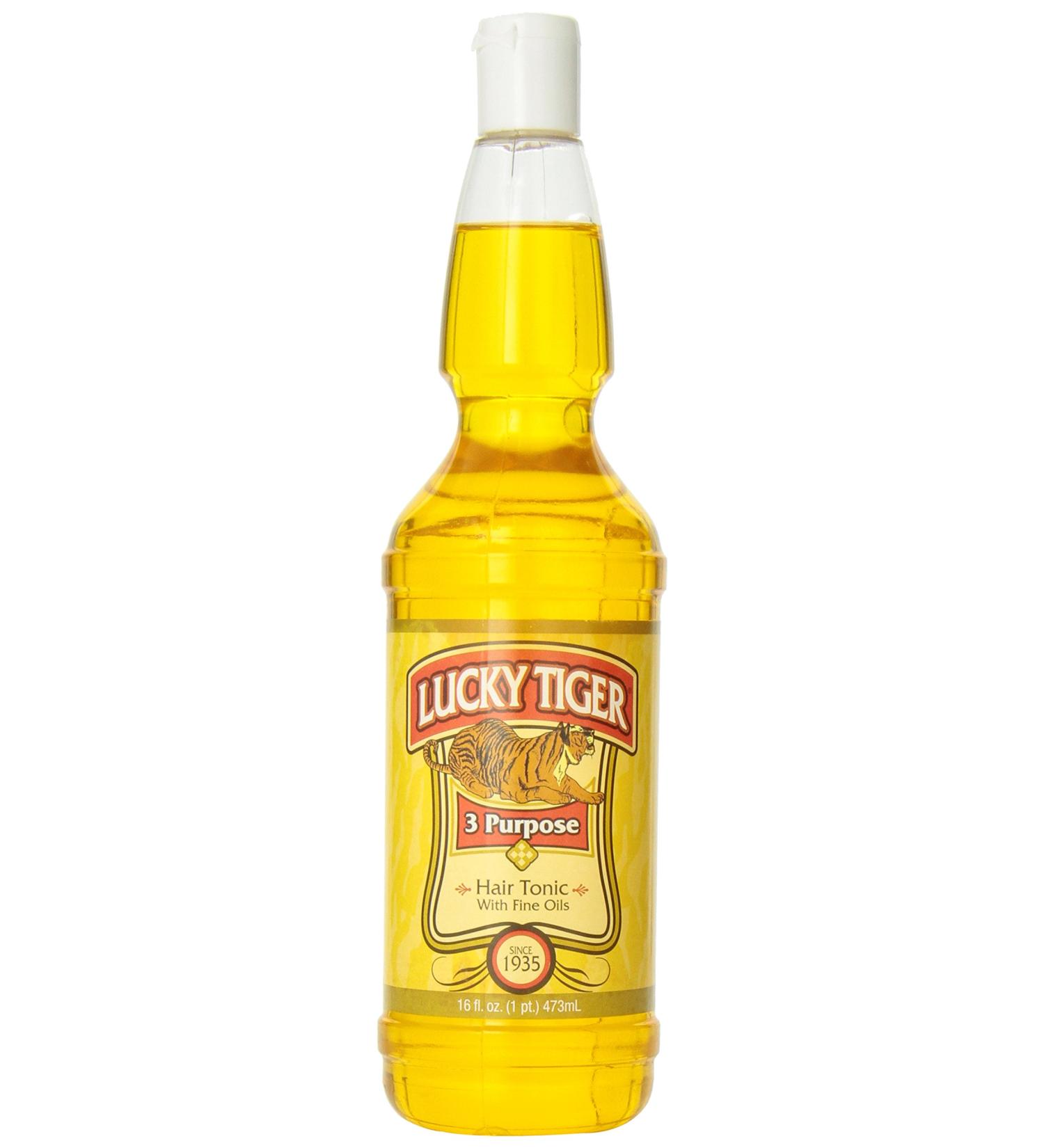 Lucky Tiger 3 Purpose Hair Tonic - 16oz - Strengthen, Nourish, and Style - Buy Online on GoSupps.com