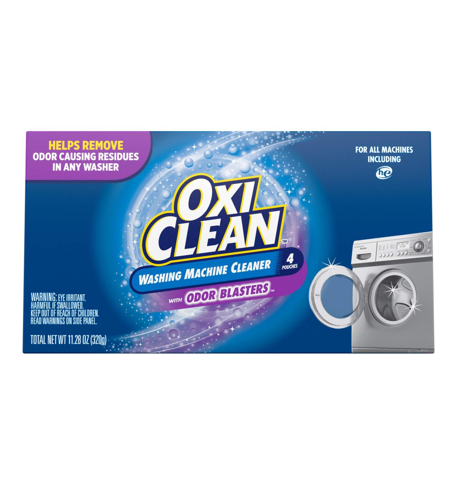 OxiClean Washing Machine Cleaner with Odor Blasters - 4 Count (Pack of 1) - Buy Online on GoSupps.com