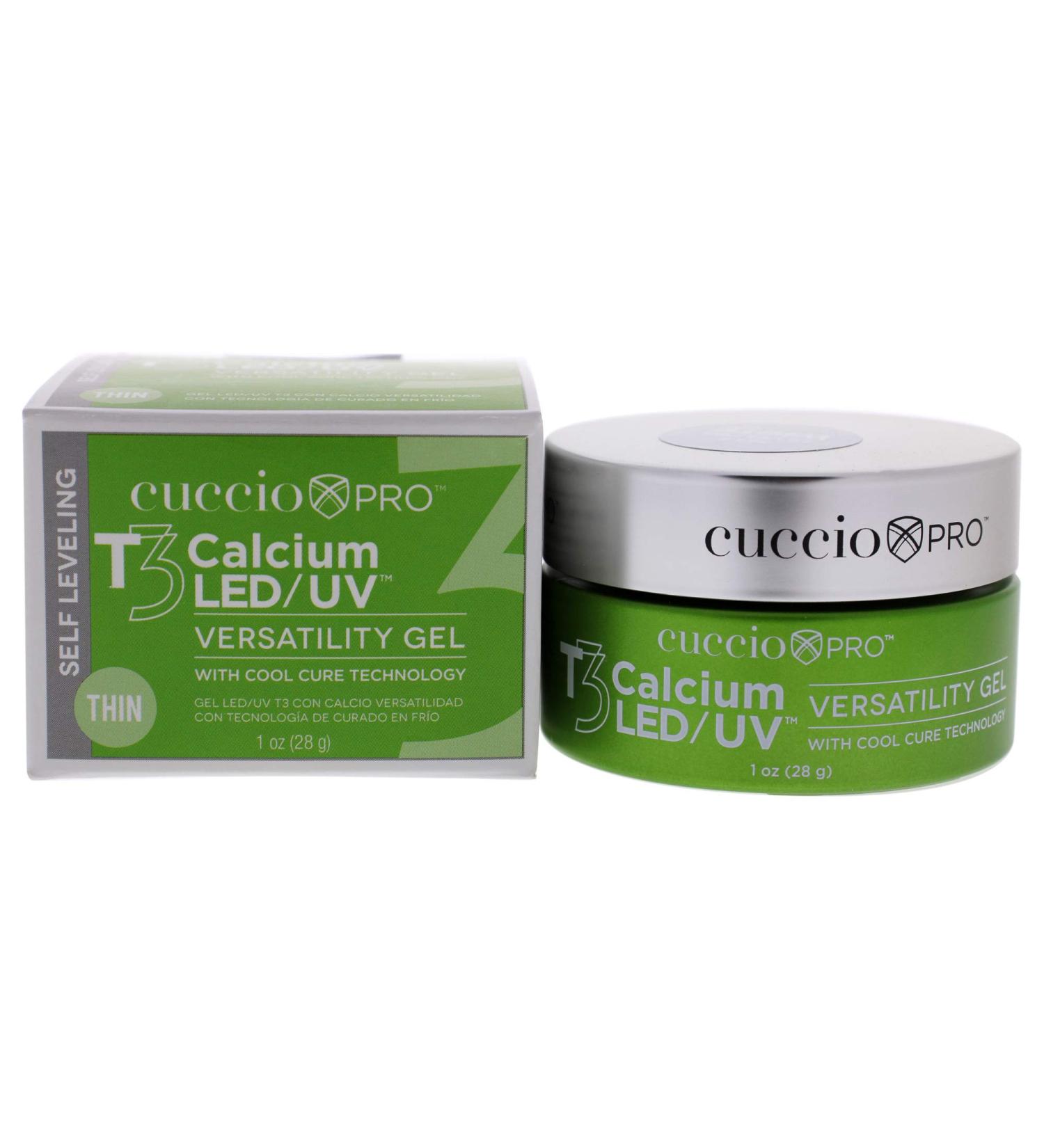 Cuccio Pro T3 LED/UV Cool Cure Versatility Gel - Self-Leveling Gel with Calcium - White 1 Oz - Buy Online on GoSupps.com