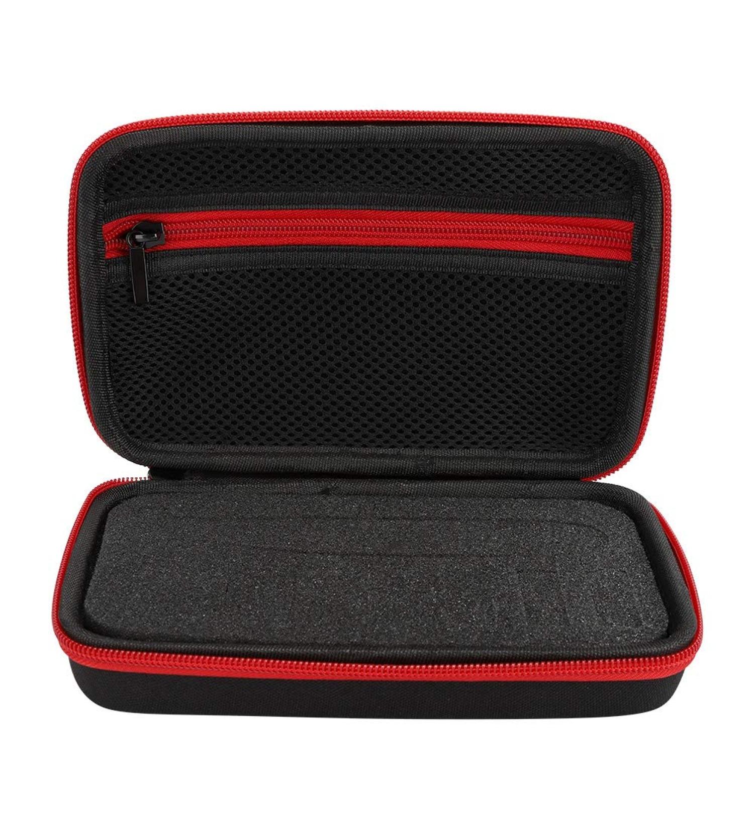 Nylon TPU Electrical Organizer Bag for QP2520 Shaving Tools - Men's Hair Shaver Microphone Storage Case in Black & Green/Red - Buy Online on GoSupps.com