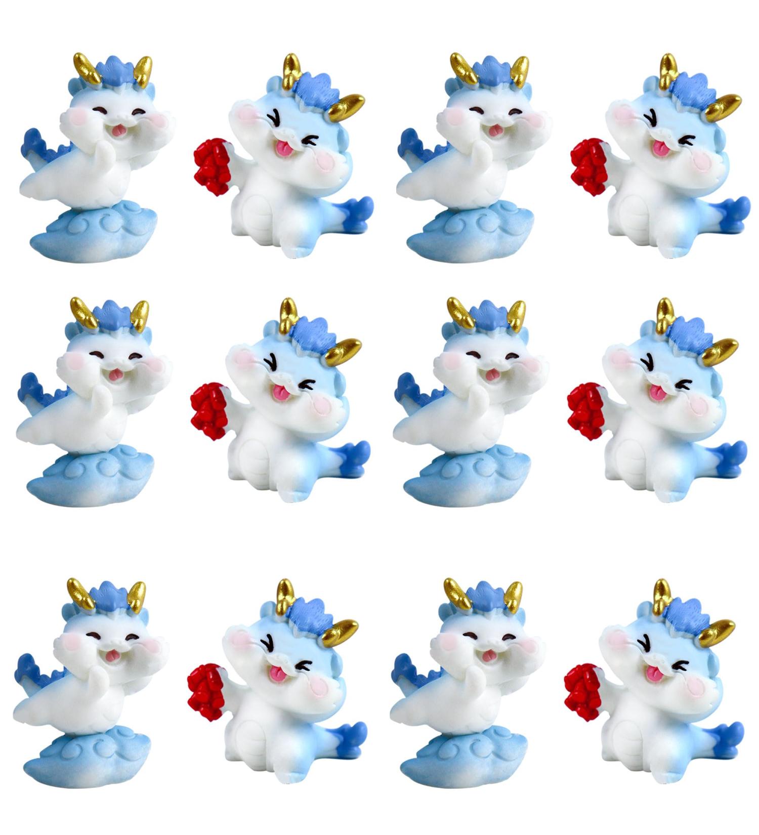 Cyodoos 2PCS New Year Decoration Dessert Cupcake Toppers Spring Festival Party Supplies Baking Accessories Dessert Dragon Selection New Year Party Supply Dragon Cupcake Toppers - Buy Online on GoSupps.com