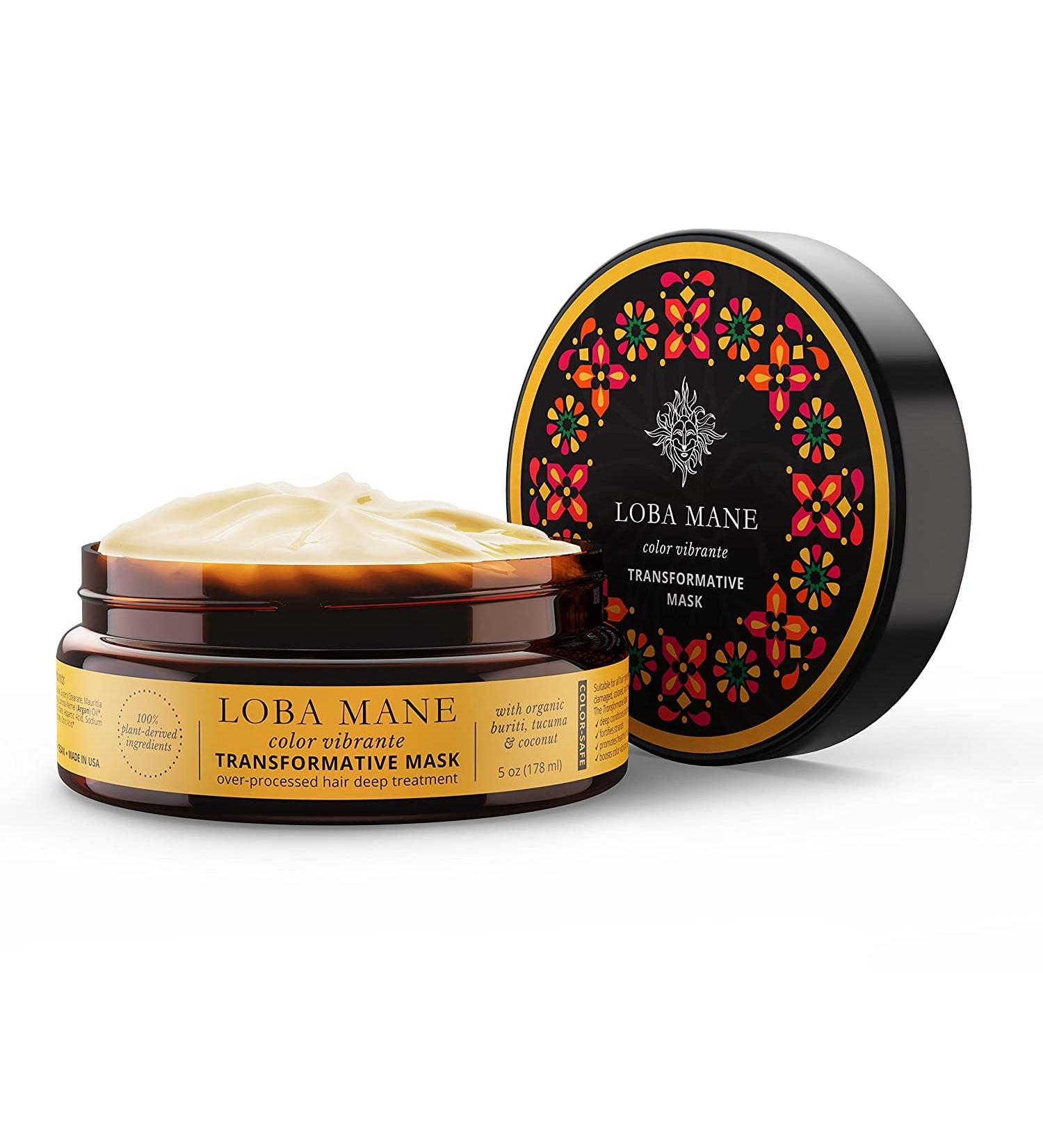 Loba Mane Hair Mask - Deep Conditioner for Curly Hair - Repair Treatment Mask - Color Safe Natural & Organic - 5oz - Buy Online on GoSupps.com