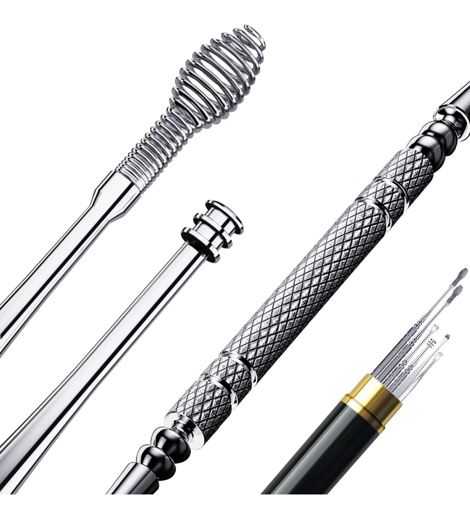 Premium Stainless Steel Ear Wax Removal Kit - Ear Cleaner Set with Storage Box for Adults - Buy Online on GoSupps.com