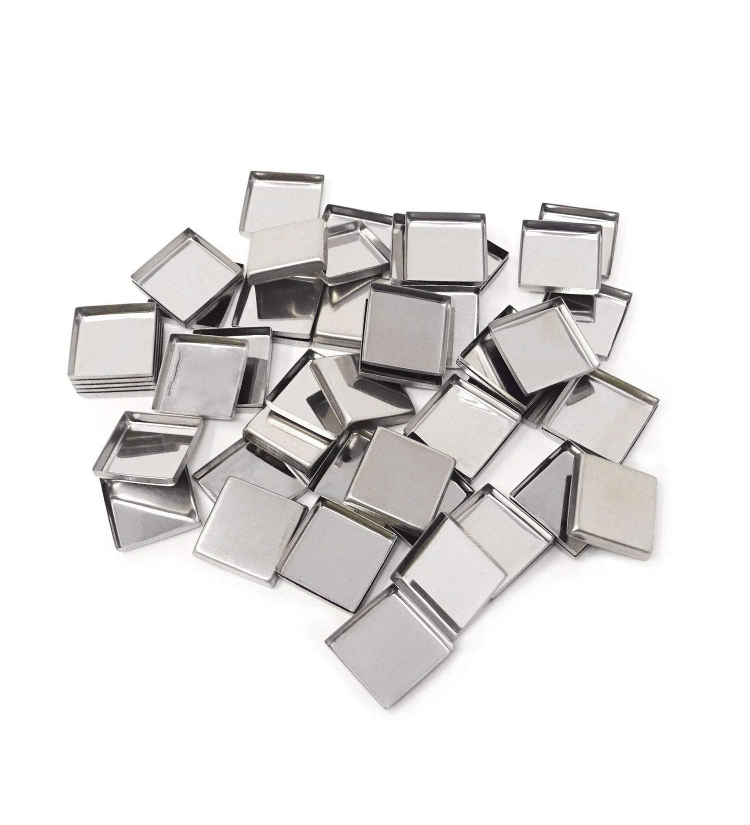 Honbay 56PCS Metal Empty Square Pans - Makeup Tins for Eyeshadow Blush & Lipstick Organizer | Perfect for Cosmetic Palettes (26mm x 5mm - Buy Online on GoSupps.com