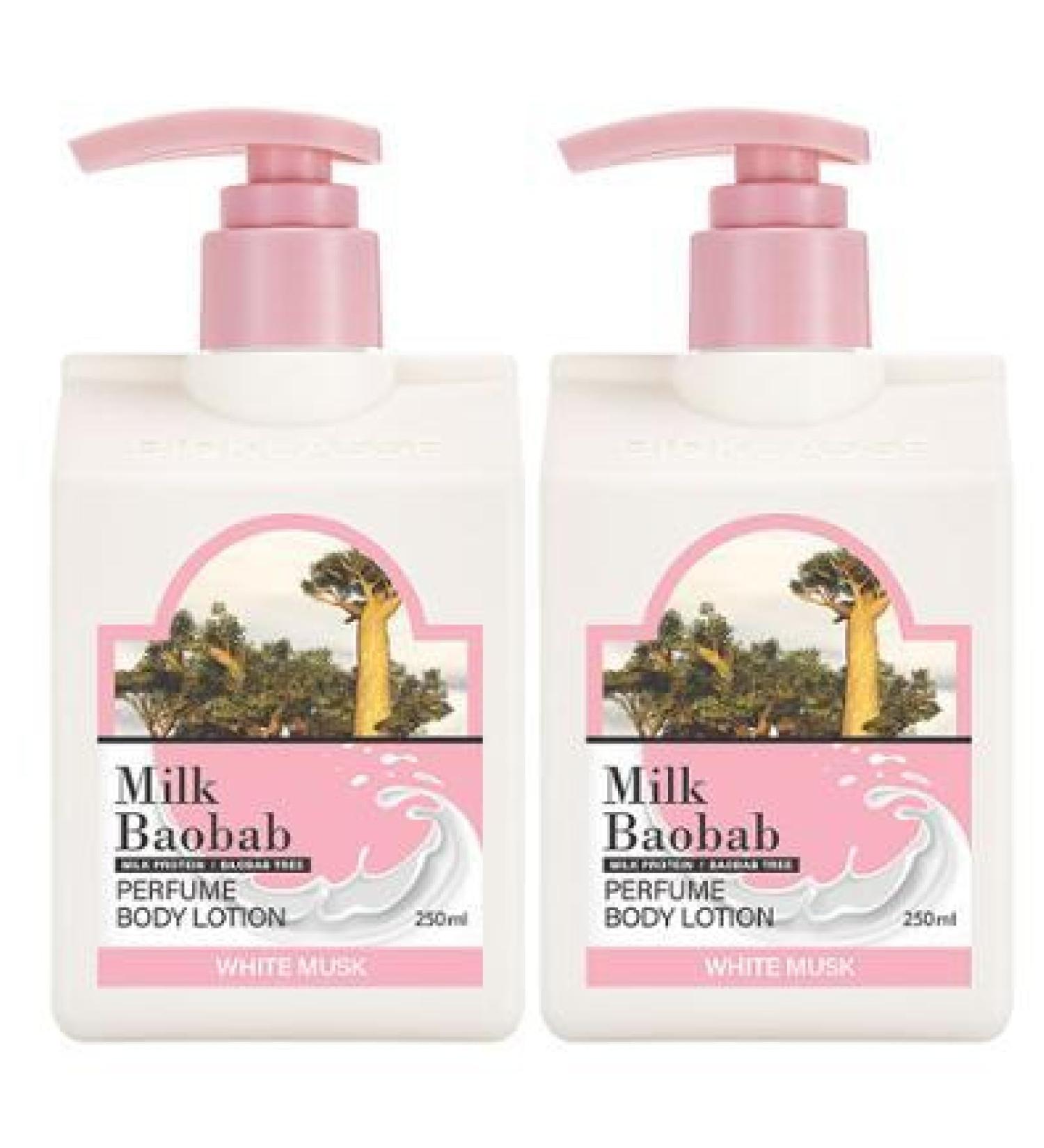 GASHINA STORY Milk Baobab Bangtan Boys JUNGKOOK Scented Body Lotion White Musk 250ml x 2 pack - Buy Online on GoSupps.com