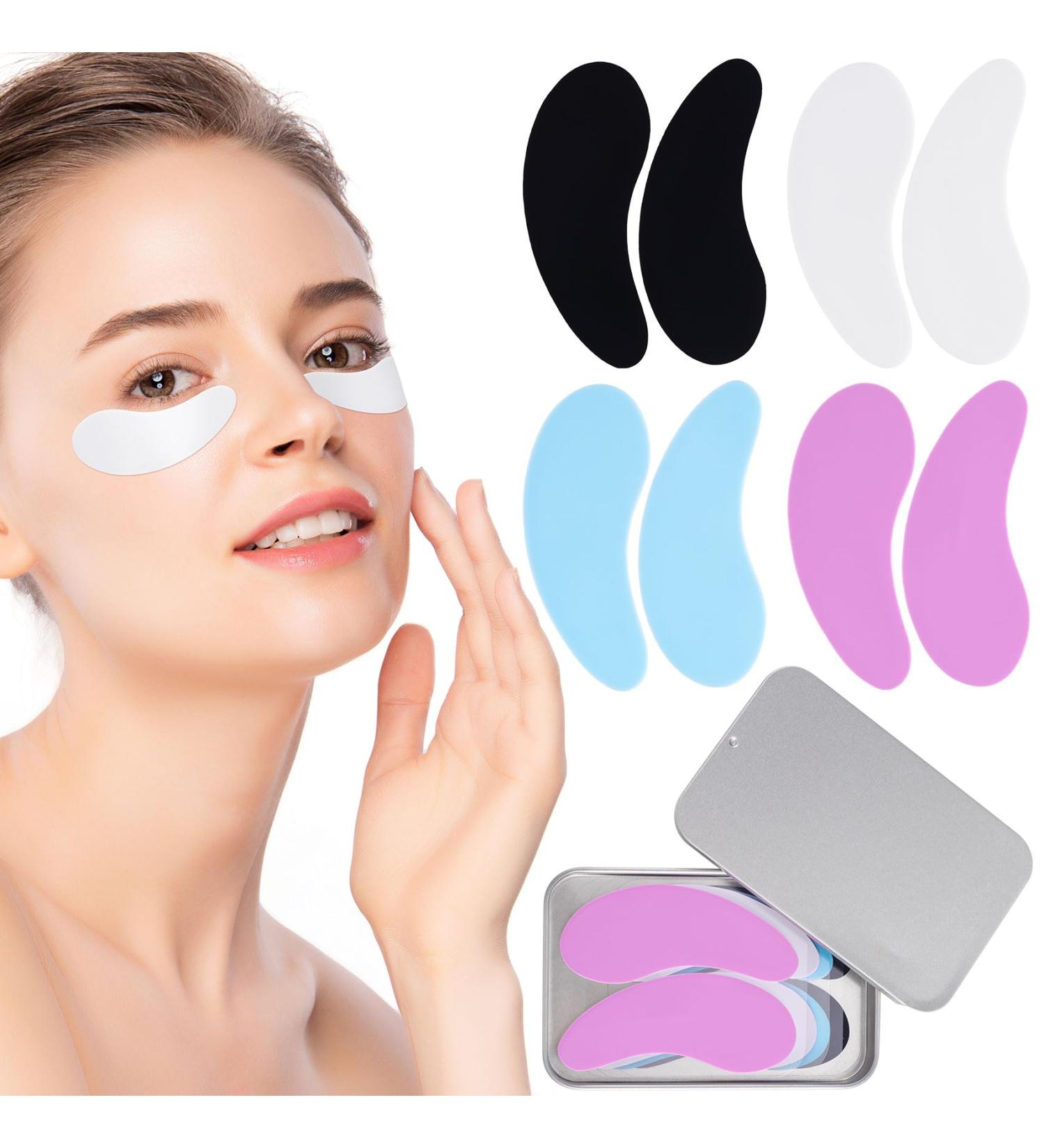 Joez Under Eye Patches - Silicone Reusable Mask Reduces Wrinkles & Fine Lines - 4 Pairs in Tin Case | International Shipping - Buy Online on GoSupps.com