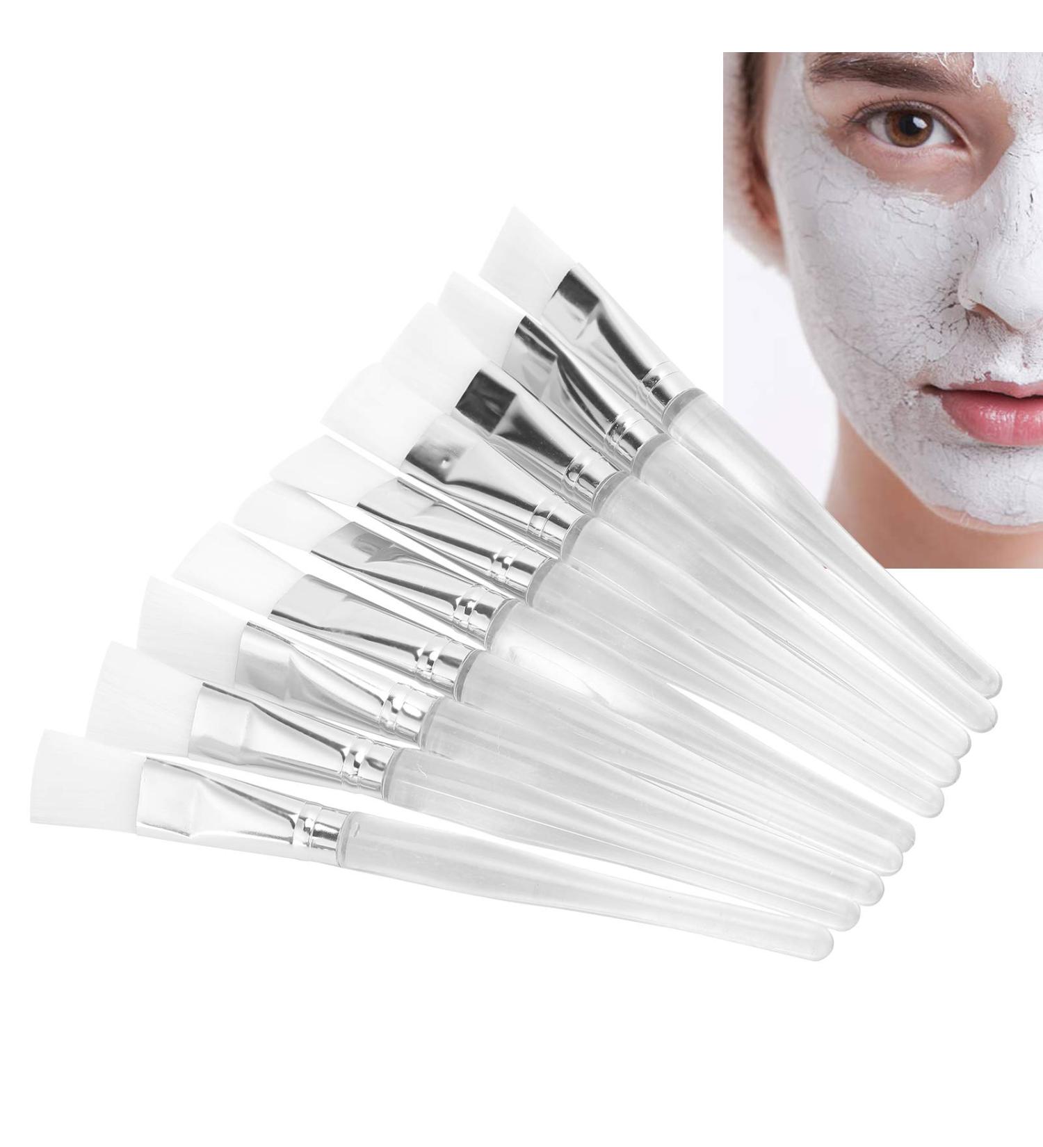 Buy 10pcs Fine Fiber Face Mask Brushes | Soft Facial Tool for DIY Skin Care - International Shipping Available - Buy Online on GoSupps.com