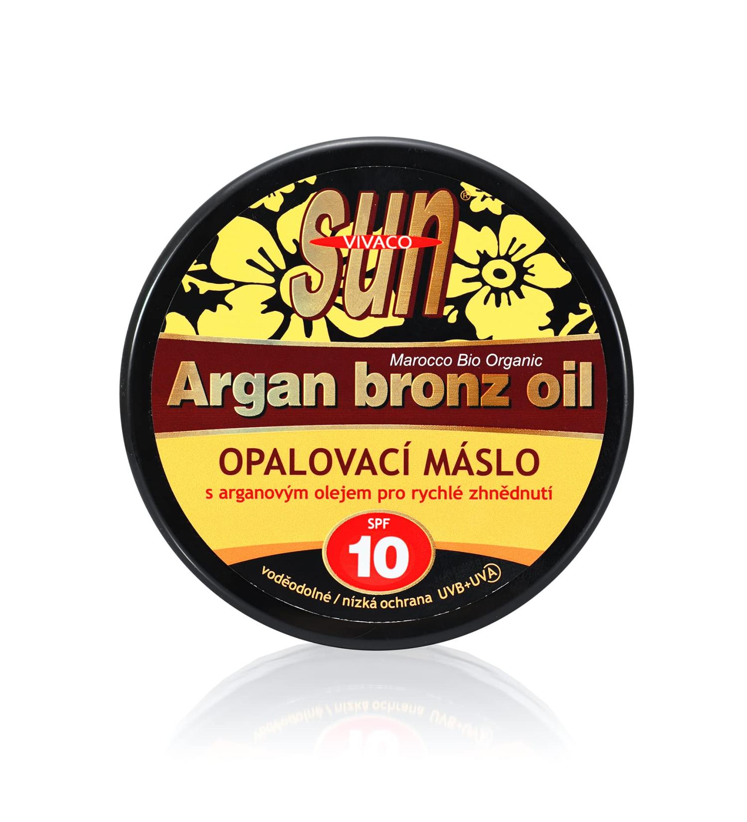 Sun Argan Bronz Oil Spf 10 - Opalovac M slo S Bio Arganov m Olejem 200ml - Buy Online on GoSupps.com