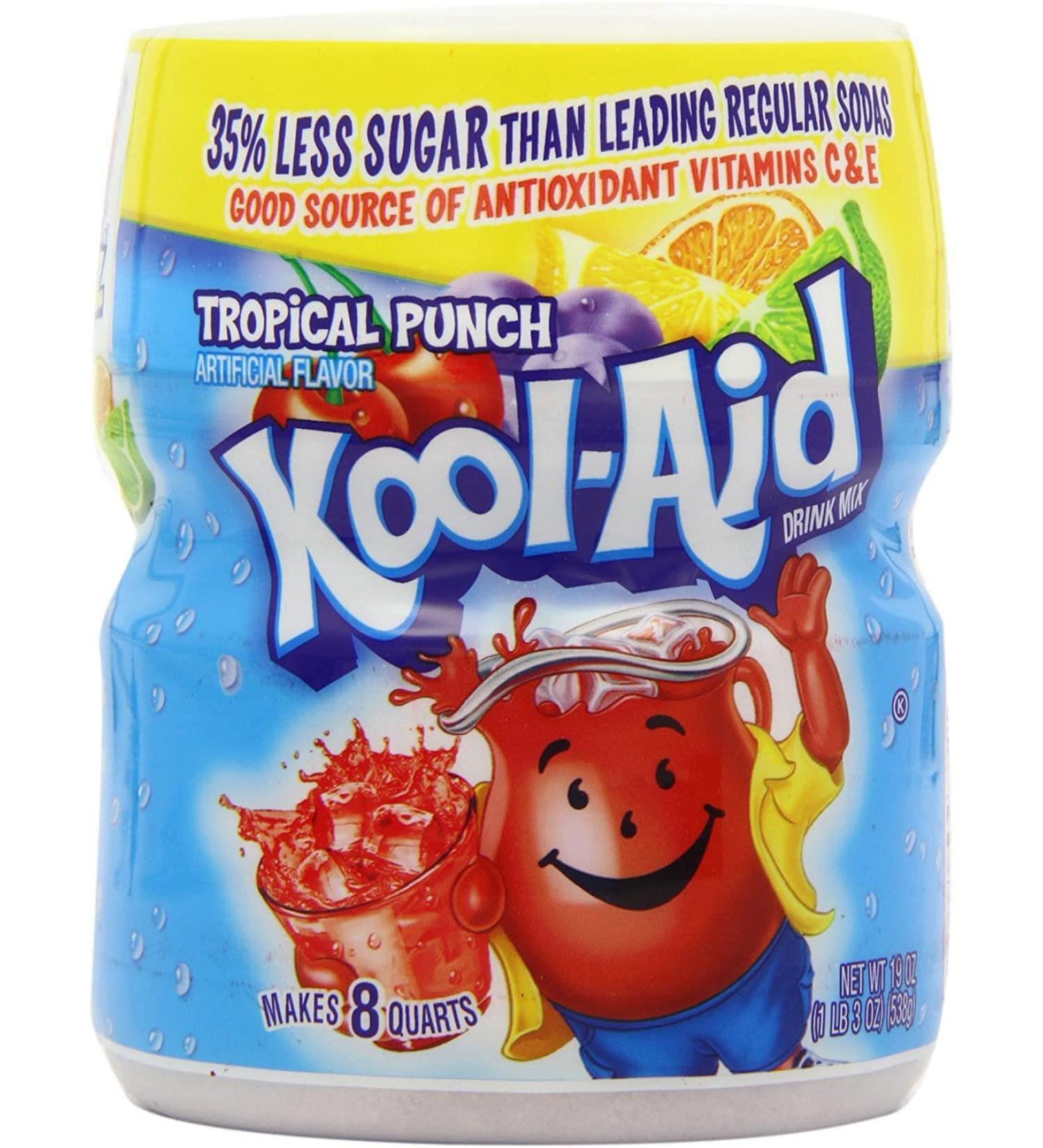 Kool Aid Tub Tropical Fruit Punch 538g Fruit Punch 538 g (Pack of 1)