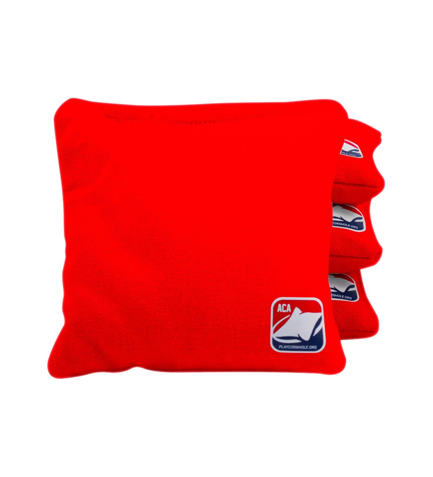 ACA American Cornhole Association Official Weather Resilient Red Cornhole Bags - Set of 4 Regulation Size 6x6 - Buy Online on GoSupps.com
