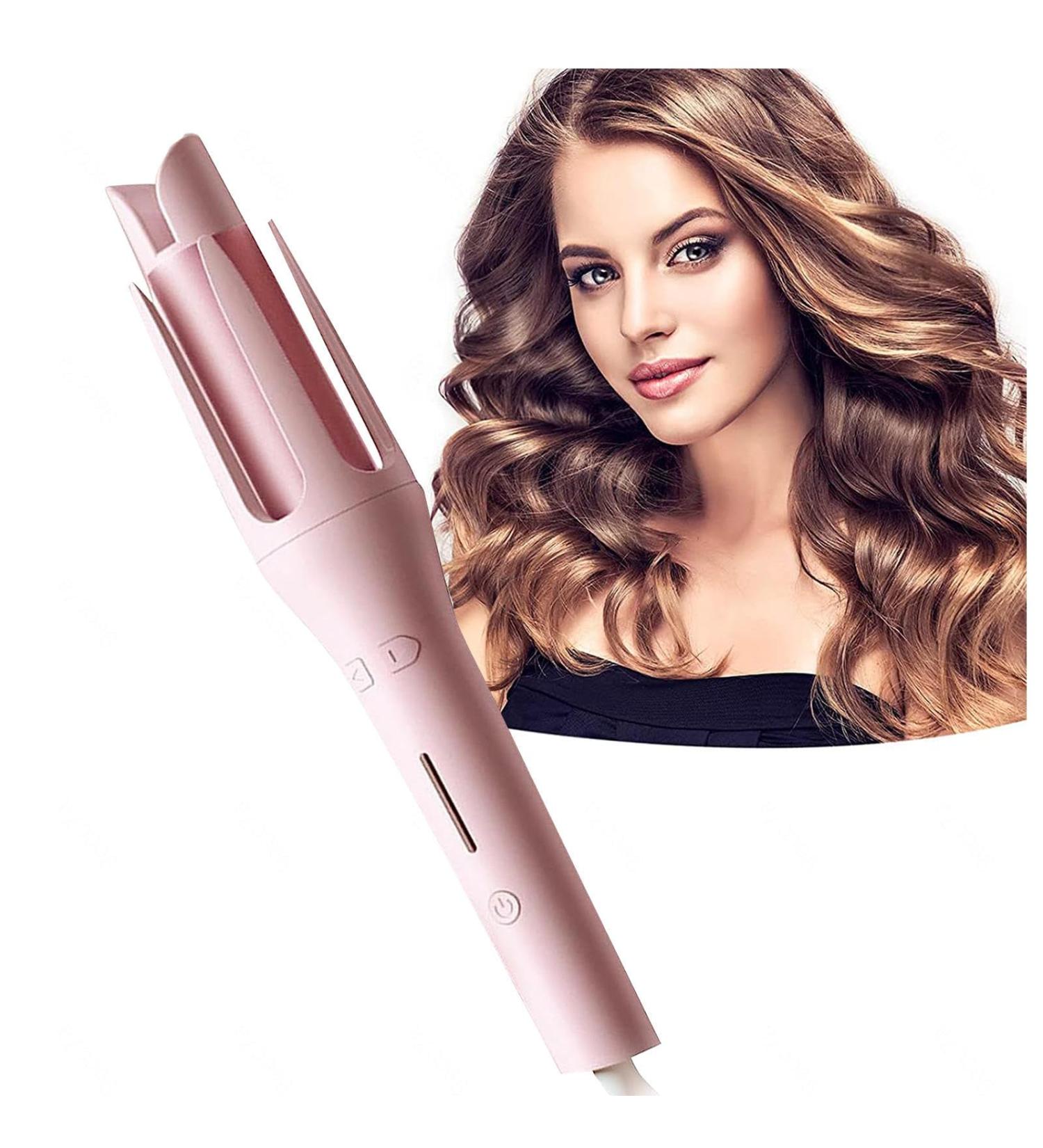 1.25 Inch Curling Iron 1 Inch Hair Curling Wand with 4 Temperatures Instant Heat Hair Curler Wand Pink - Buy Online on GoSupps.com