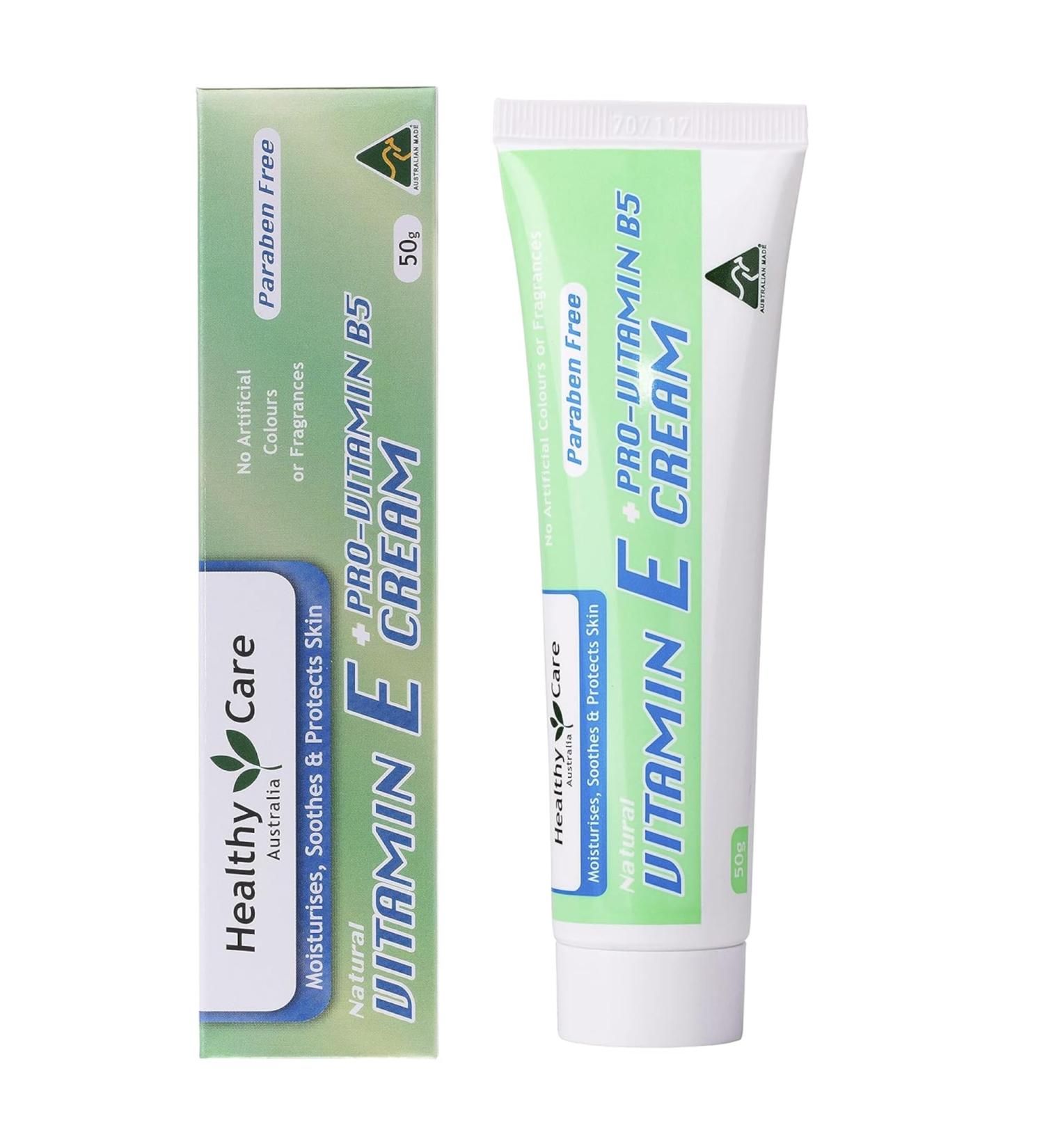 Healthy Care Vitamin E + Pro Vitamin B5 Cream 50g - Buy Online on GoSupps.com