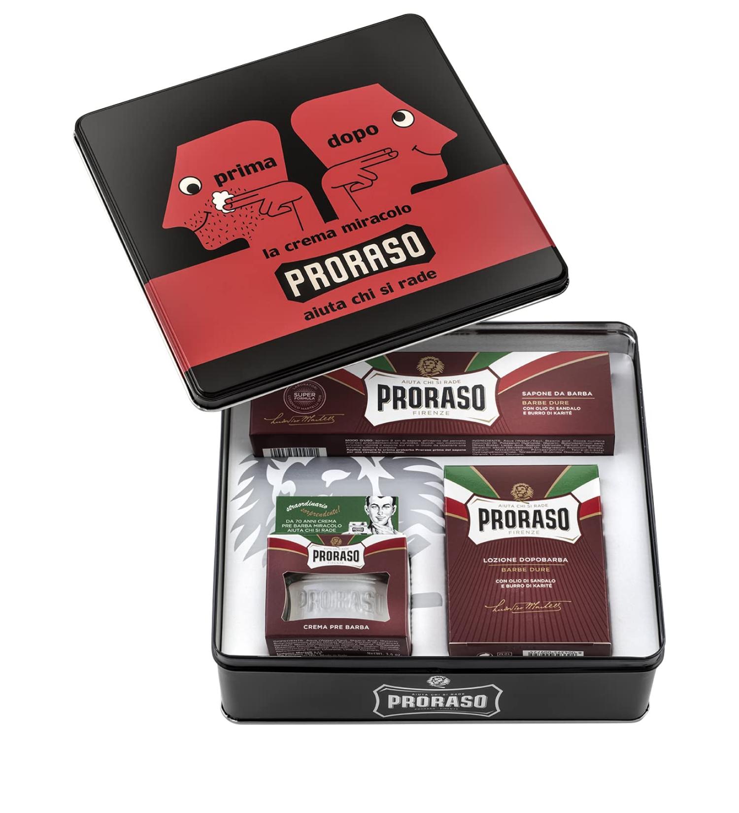Buy Proraso Red Line Vintage Selection Primadopo X3 - Colorful 3-Piece Set for International Shipping - Buy Online on GoSupps.com