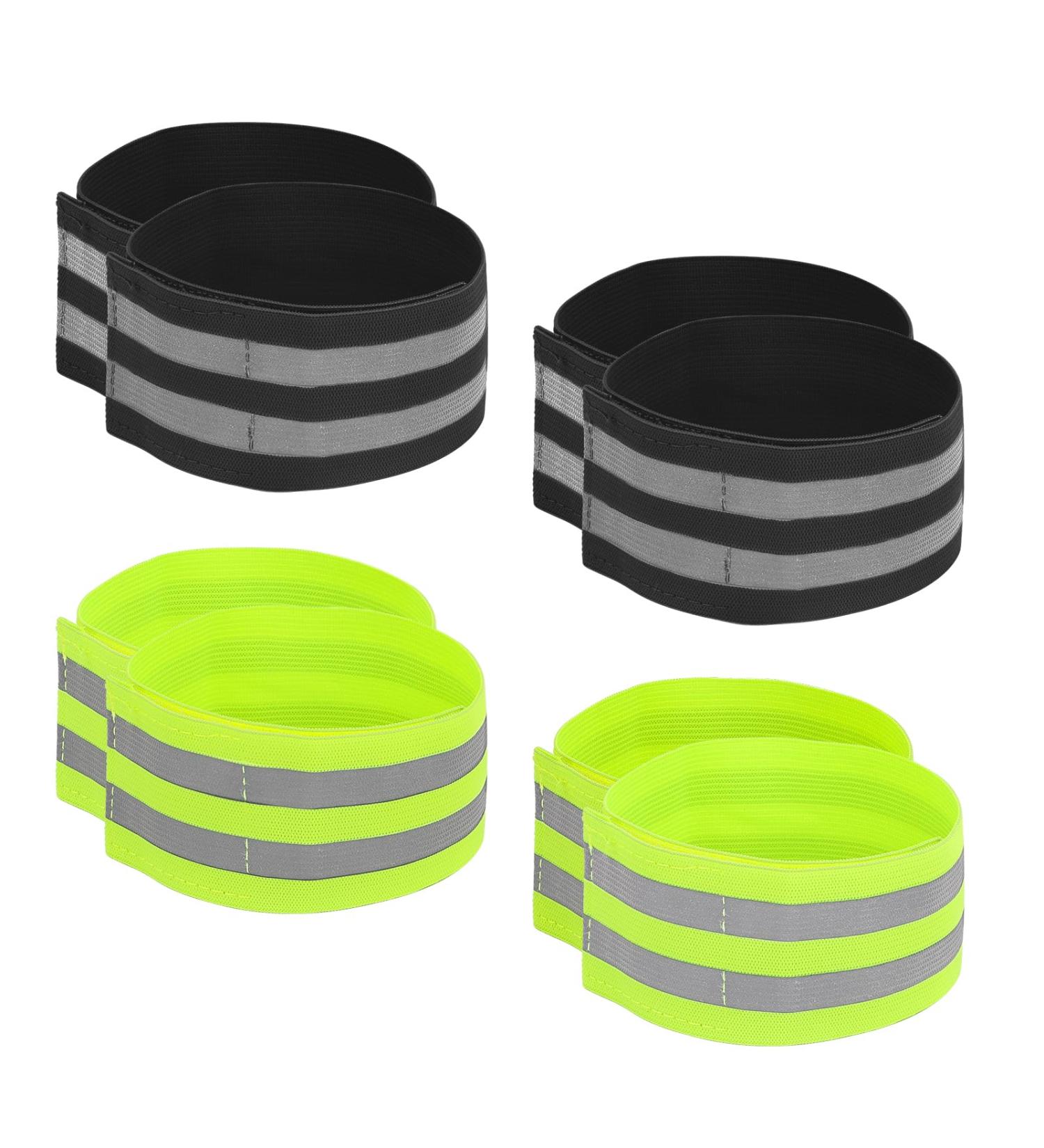 VMUGGA 8-Piece Reflective Tape Set | Elastic Safety Straps & Bracelets for Jogging Cycling & Outdoor Activities - Buy Online on GoSupps.com
