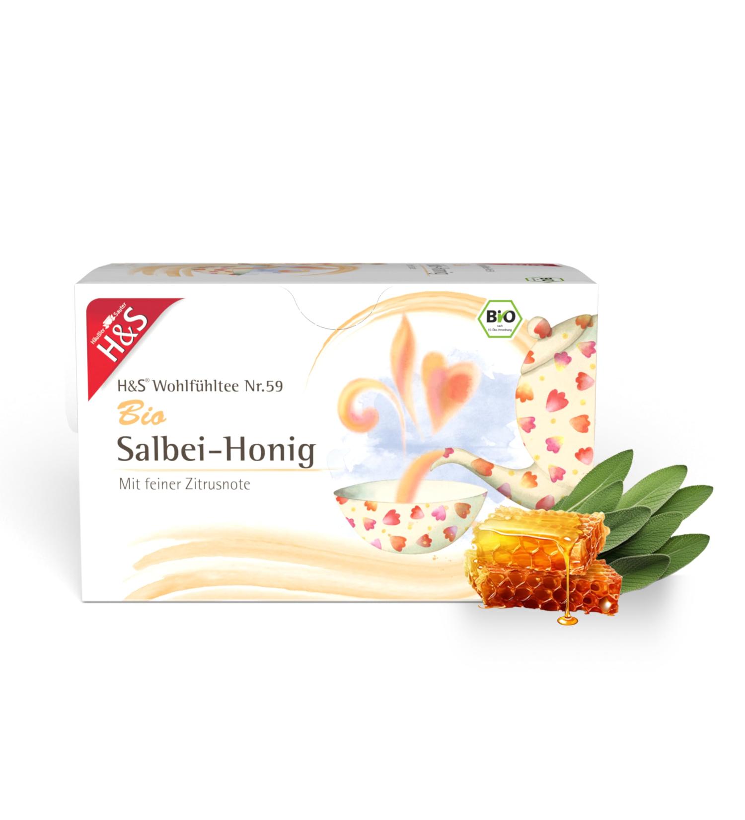  H & S H&S Organic Sage-Honey Tea Filter Bags 2 g Pack of 20 - Buy Online on GoSupps.com