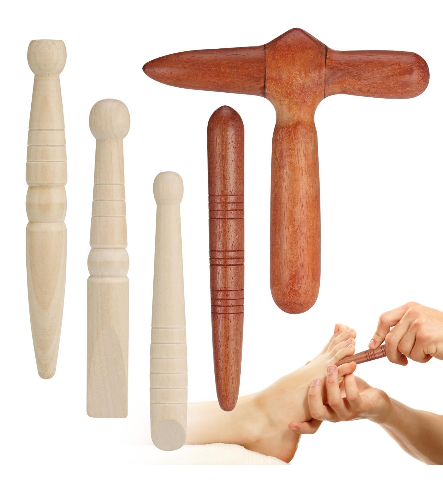 Yimomoyi Massage Wood Acupressure Pen | Trigger Point Massager for Pain Relief & Relaxation - Perfect for Shoulder Back & Leg Therapy - Buy Online on GoSupps.com