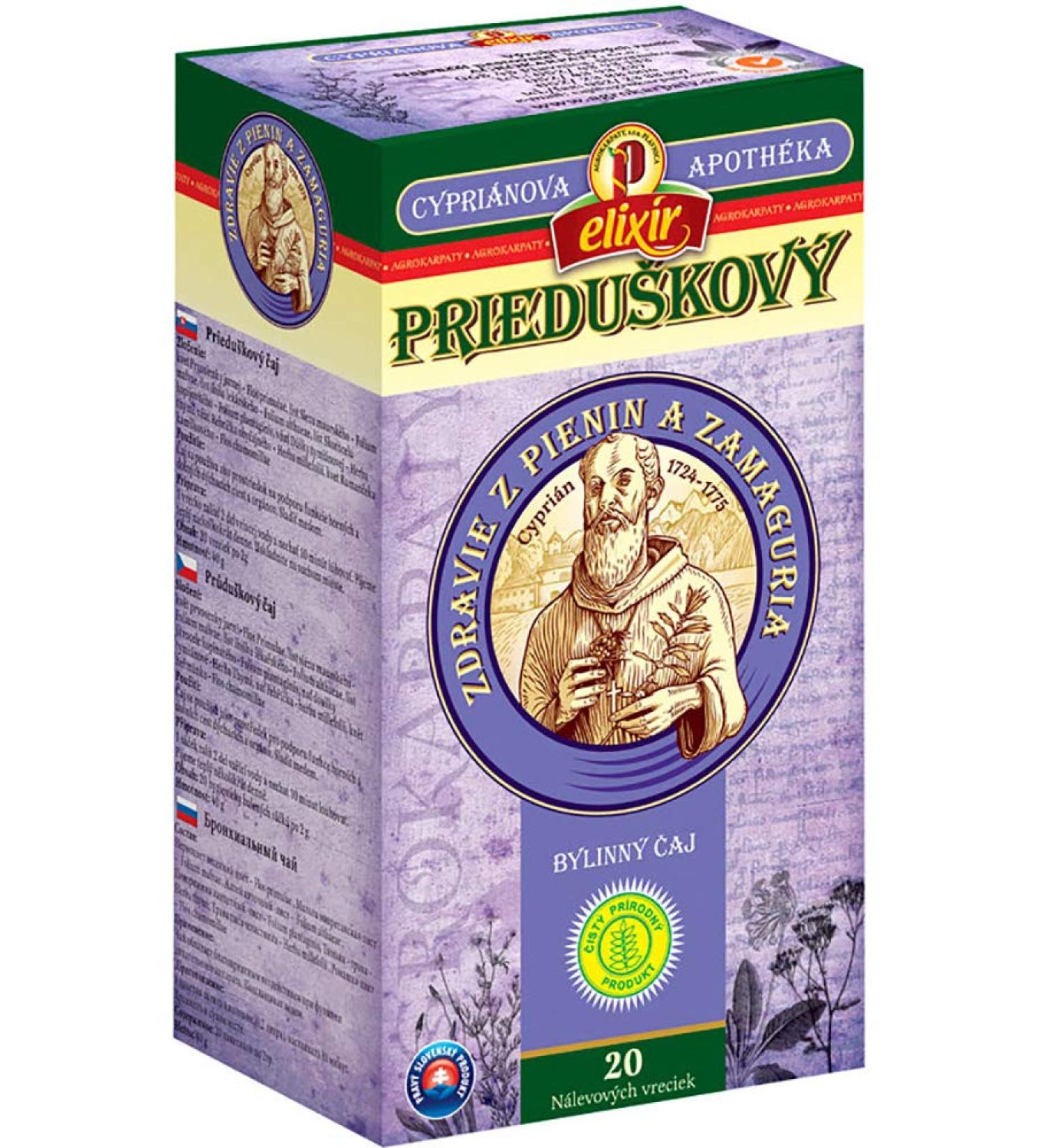 Bronchial Cyprian Herbal Tea | Upper and Lower Respiratory System | Lungs | Pure Natural Herbal Tea Grown in Europe (20 Tea Bags 40g) - Buy Online on GoSupps.com