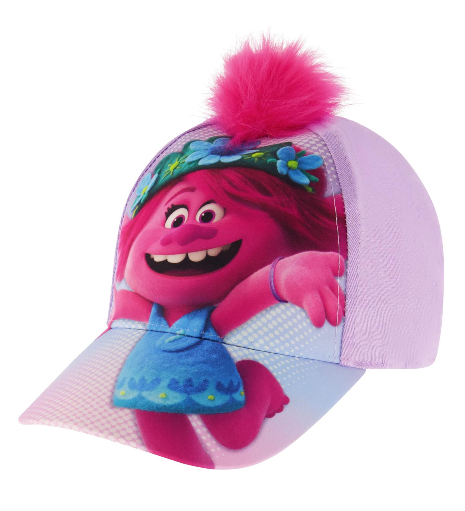 DreamWorks Trolls Girls' Purple Baseball Cap - Adjustable Kids Hat | Ages 4-10 - Buy Online on GoSupps.com