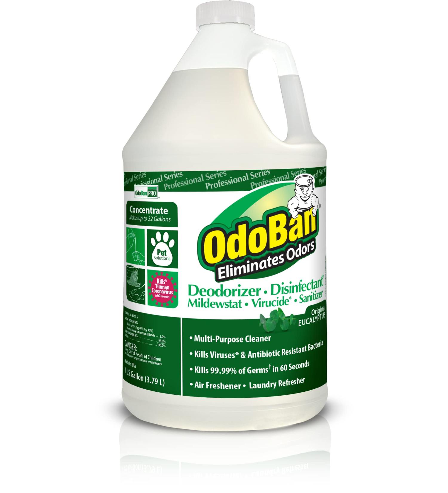 OdoBan Professional Disinfectant and Odor Eliminator Concentrate  1 Gallon  Original Eucalyptus Scent - Buy Online on GoSupps.com