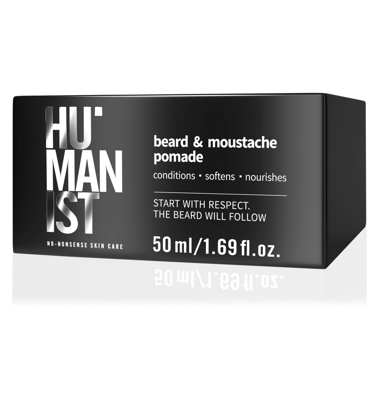 Delia Cosmetics Humanist Defining Beard & Mustache Pomade Cares Softens Nourishes Natural ingredients Vegan 50 ml