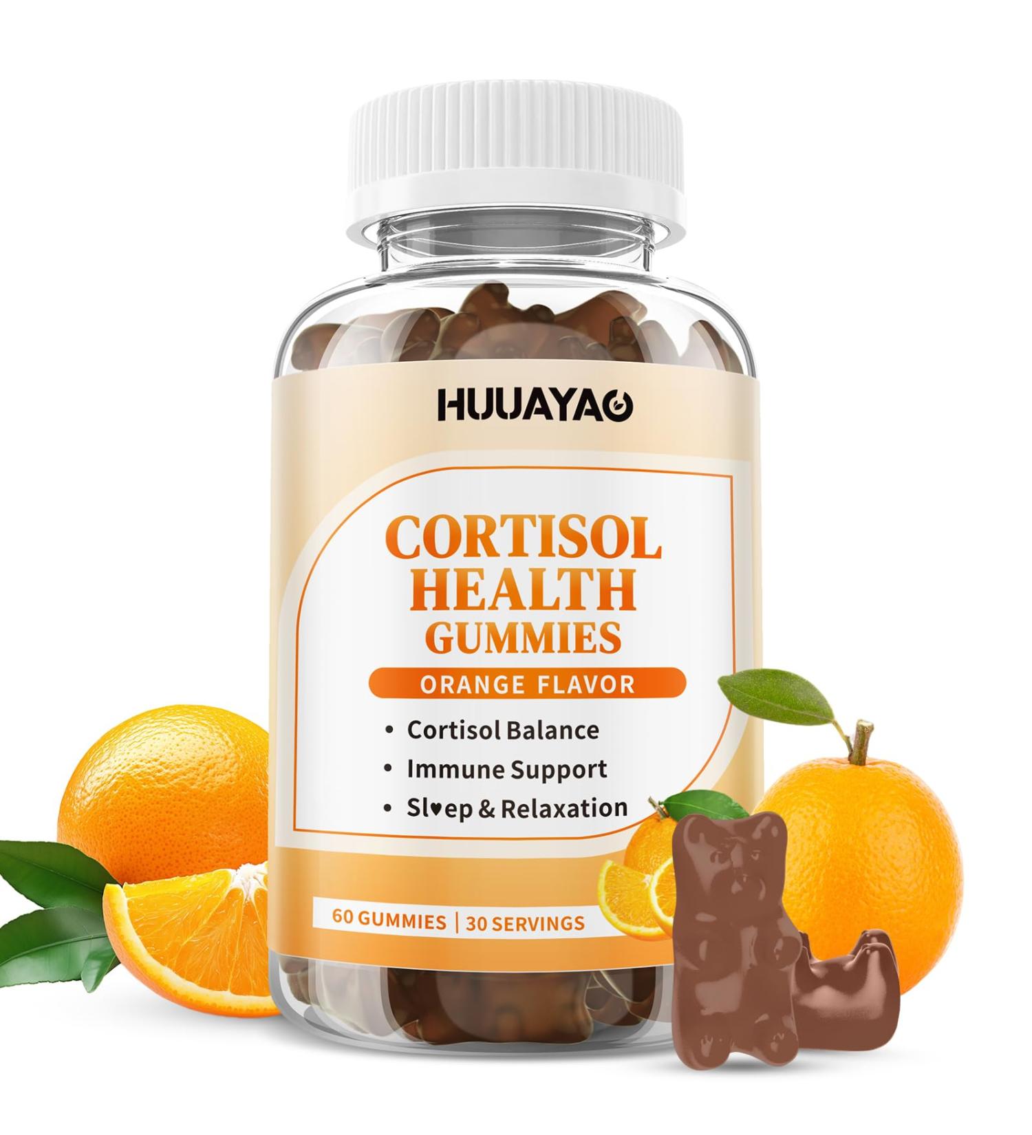 15-in-1 Cortisol Gummies Cortisol Supplements with Magnesium Glycinate Ashwagandha Rhodiola Rose and L-theanine Complex for Relaxation Zzz Support and Cortisol Levels Orange Flavor 60 Count 60 Count (Pack of 1) - Buy Online on GoSupps.com