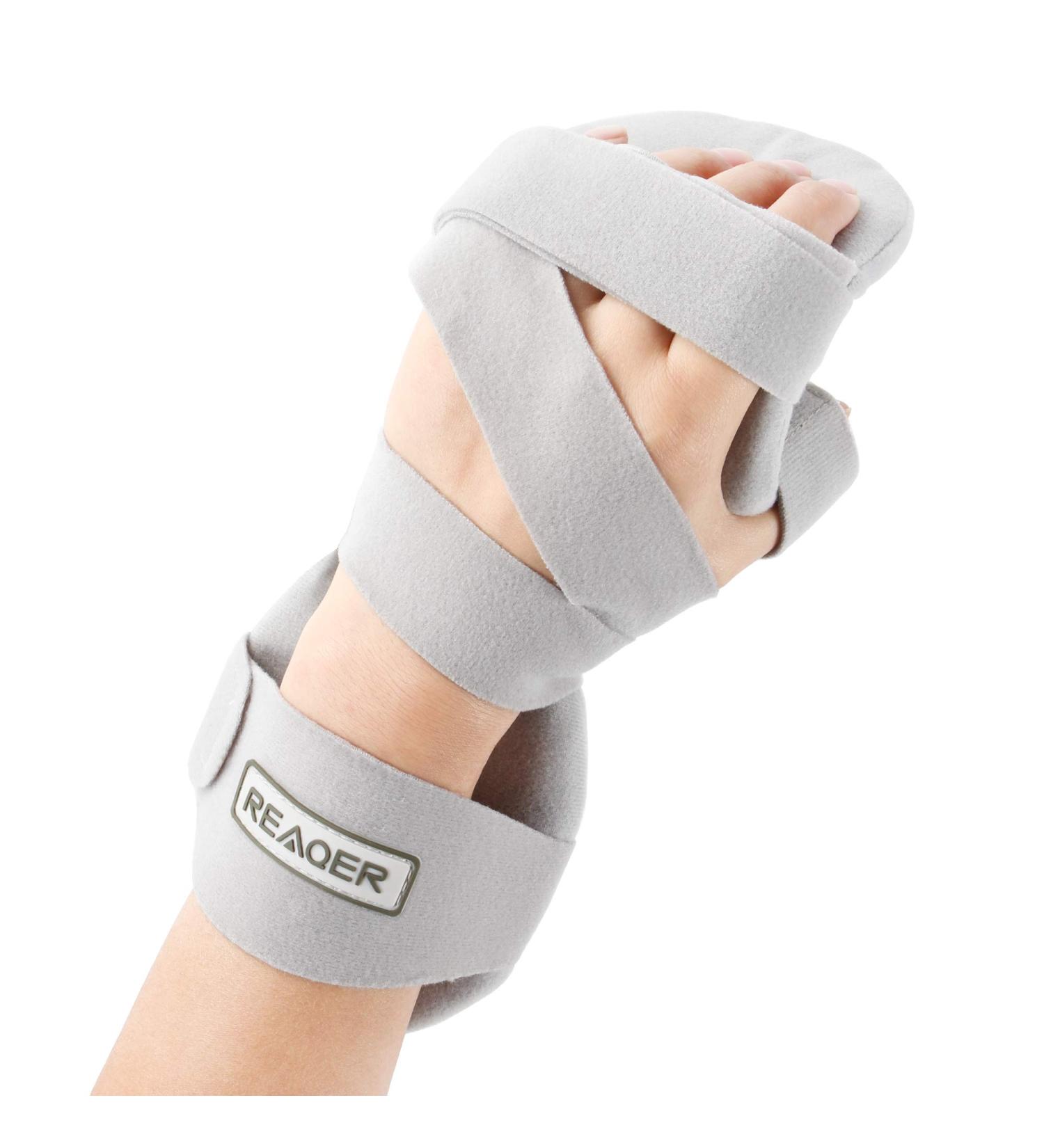 Reaqer Wrist Railed Bandage for Pain Relief | Carpal Tunnel Strain & Arthritis Support (Left) - Buy Online on GoSupps.com