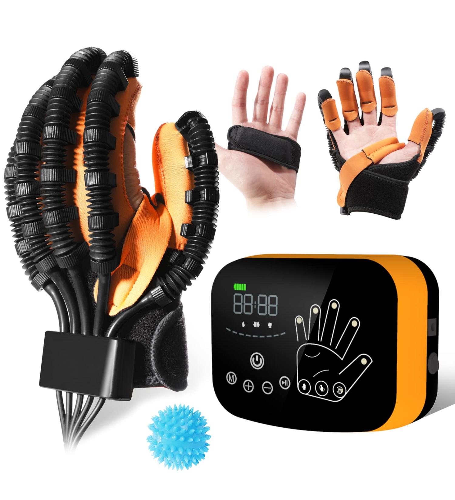 Upgraded Robotic Rehabilitation Gloves For Arthritis Hemiplegia Stroke Cerebral Palsy Hand Paralysis Patient Physiotherapy Equipment Therapy Finger And Hand Function Therapeutic Workout Machine Left hand XL size - Buy Online on GoSupps.com