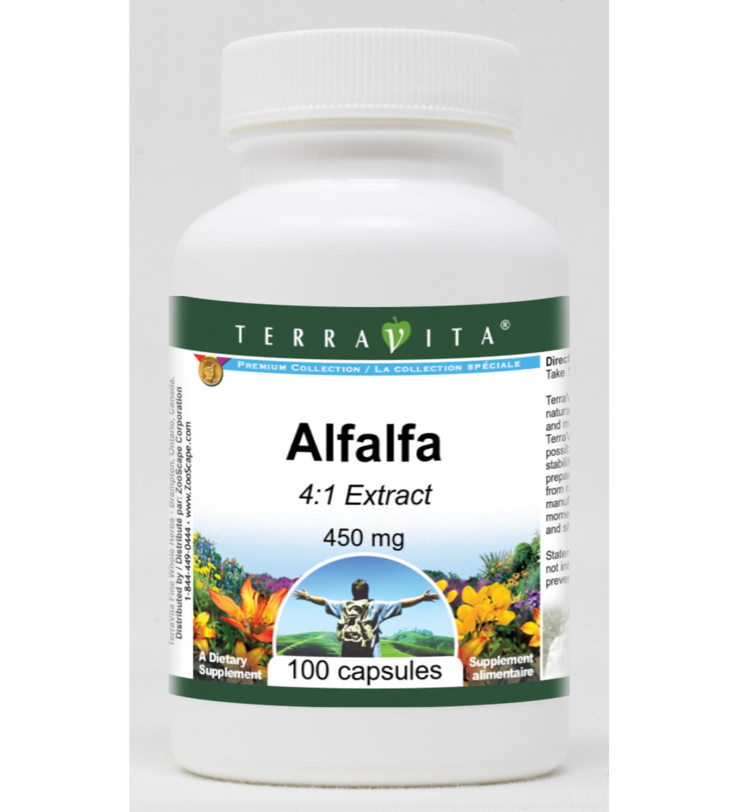 Alfalfa 4:1-450 mg (100 Capsules ZIN: 518832) - 3 Pack - Buy Online on GoSupps.com